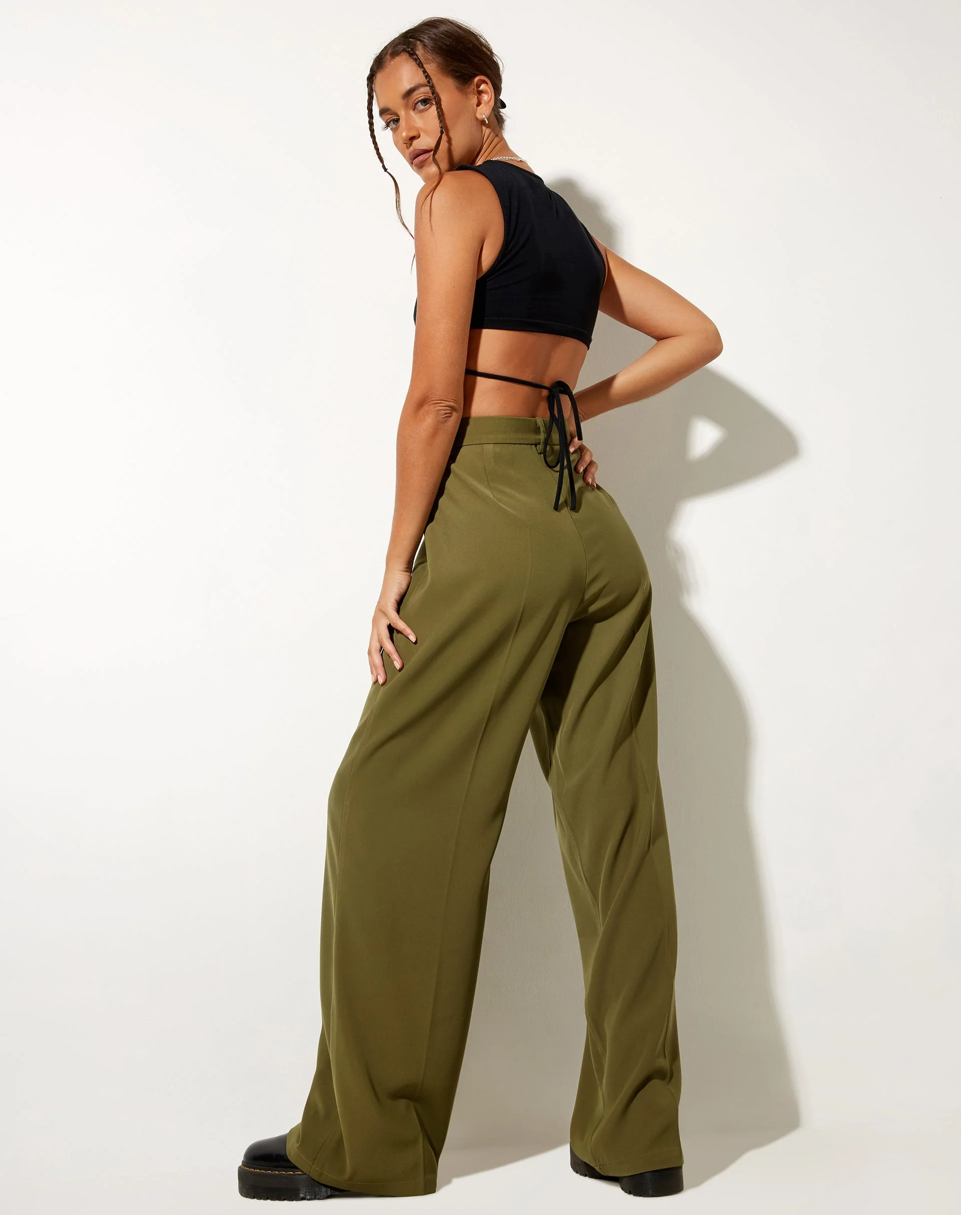 Abba Trouser in Tailoring Khaki - Image 3