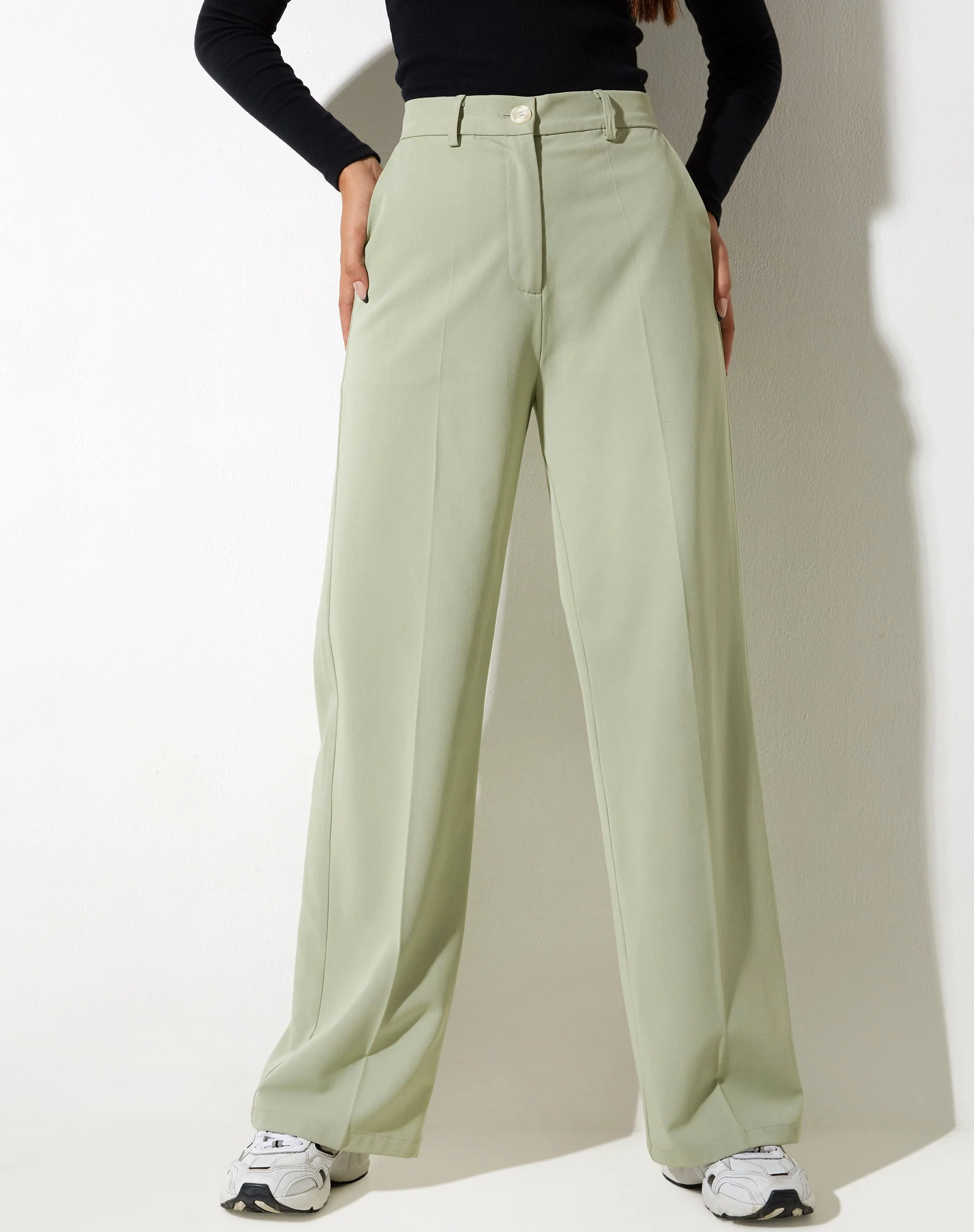 Abba Trouser in Sage - Image 3