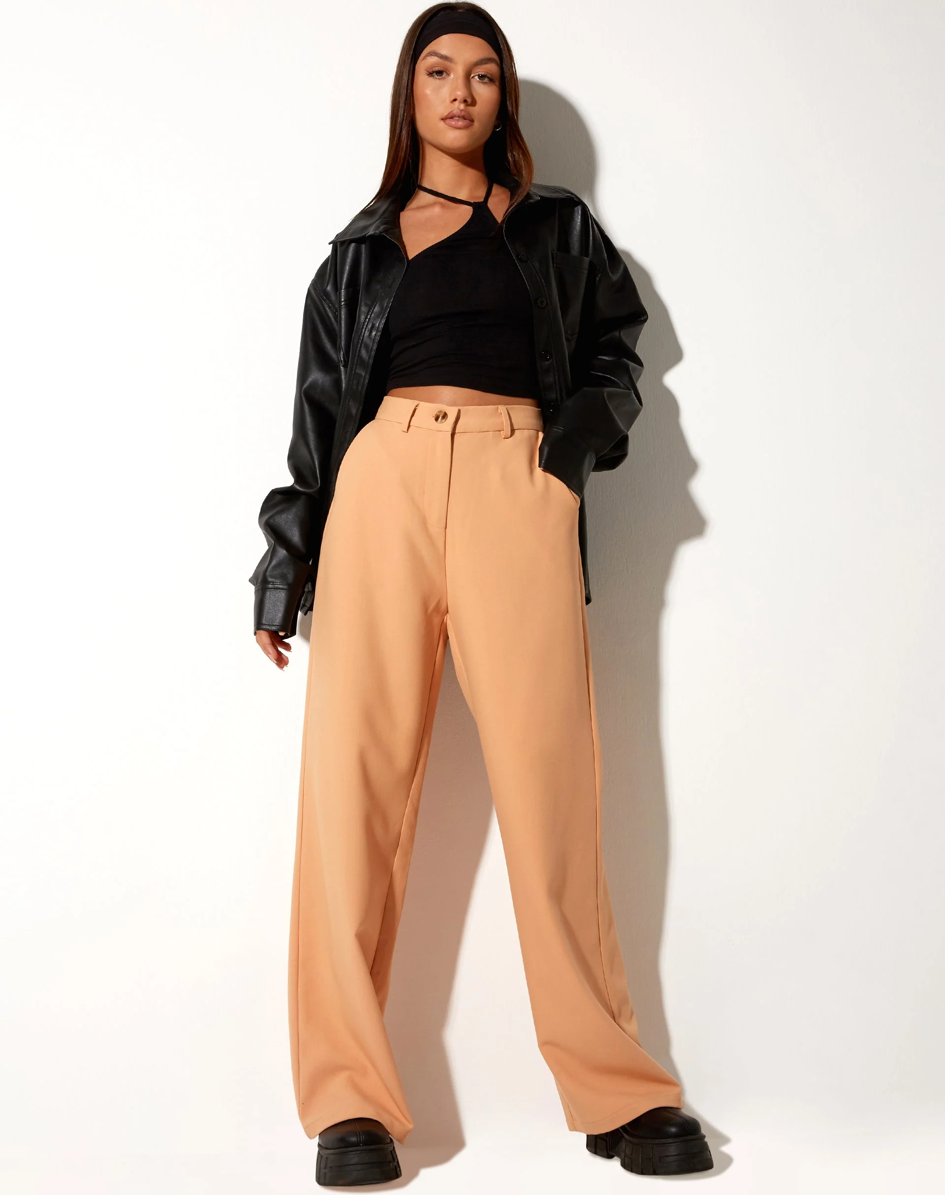 Abba Trouser in Washed Peach - Image 4