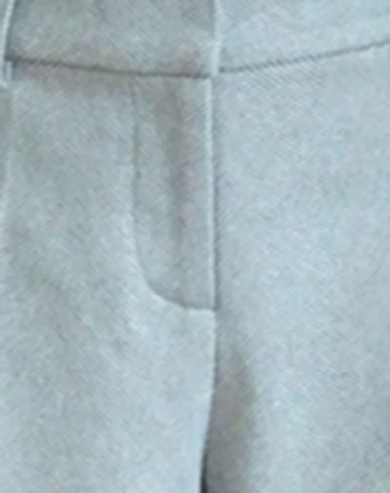 Abdel Faux Wool Tailored Trouser in Grey - Image 6