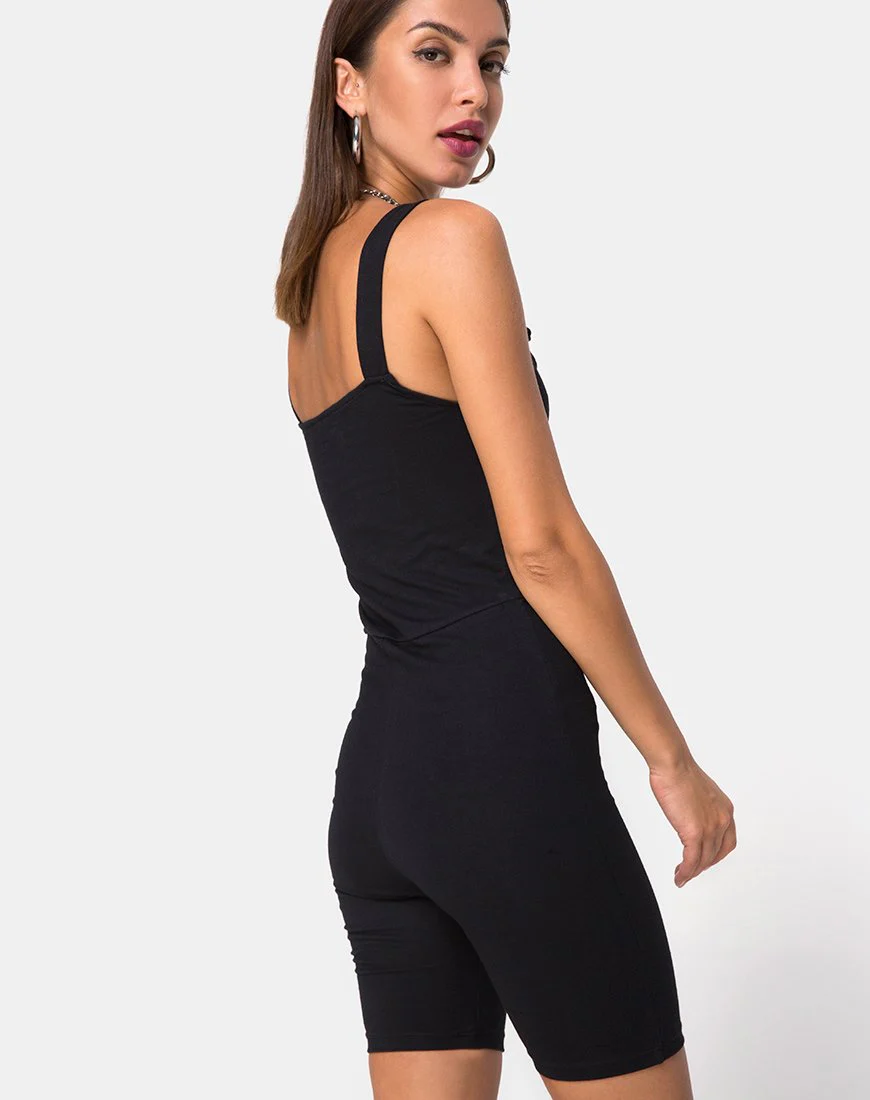 Acrety Unitard in Black Buckles - Image 2
