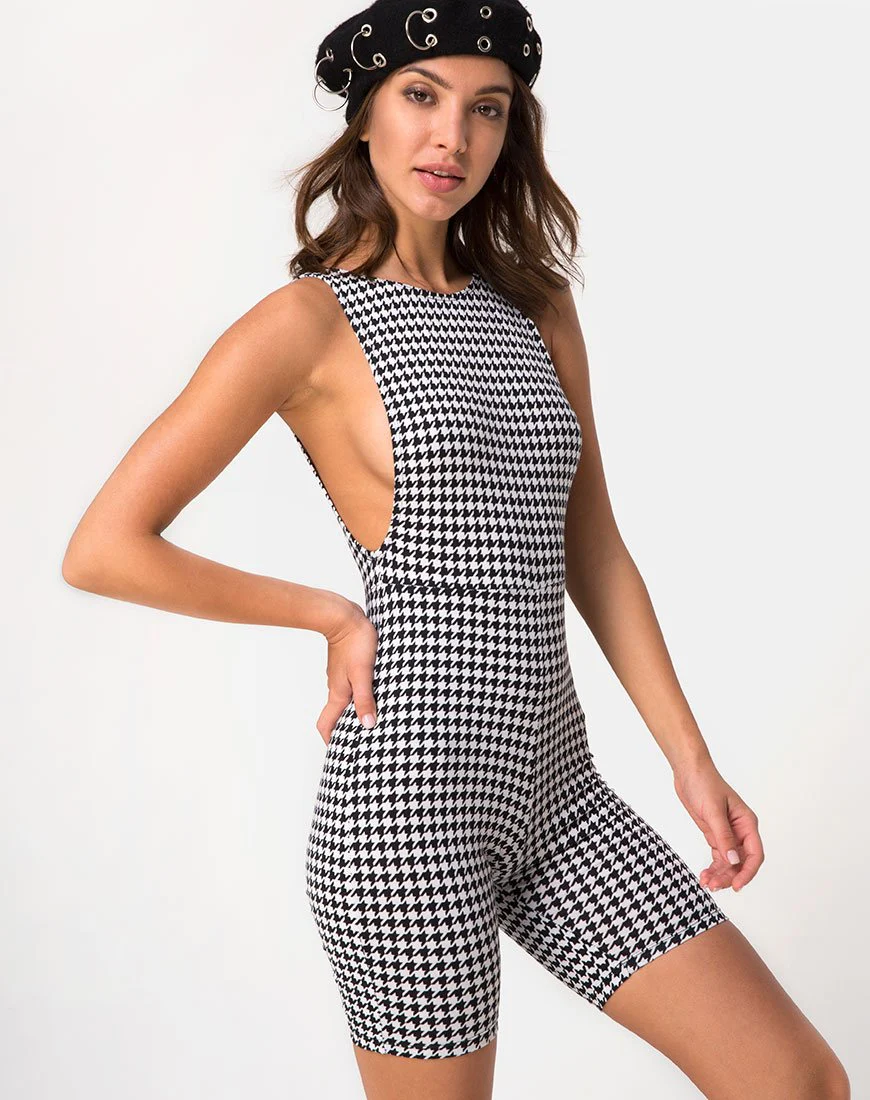 Acro Unitard in Dogtooth - Image 3