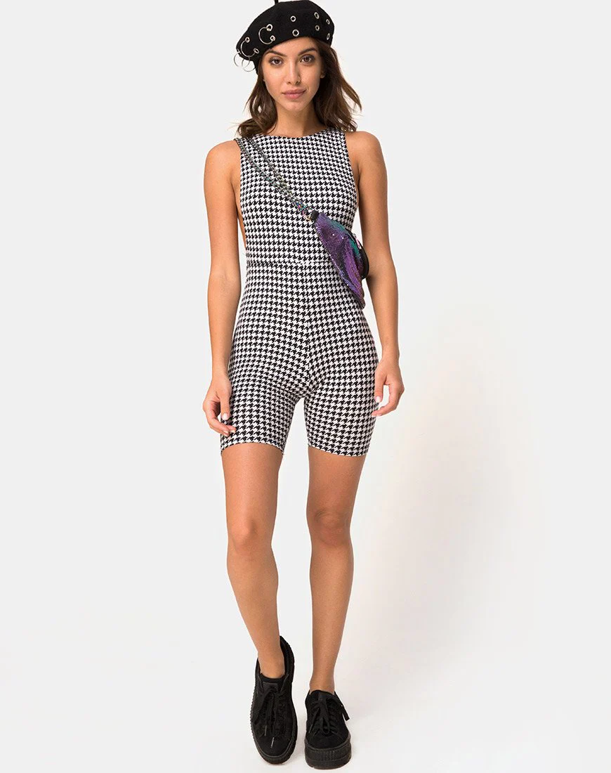 Acro Unitard in Dogtooth - Image 4