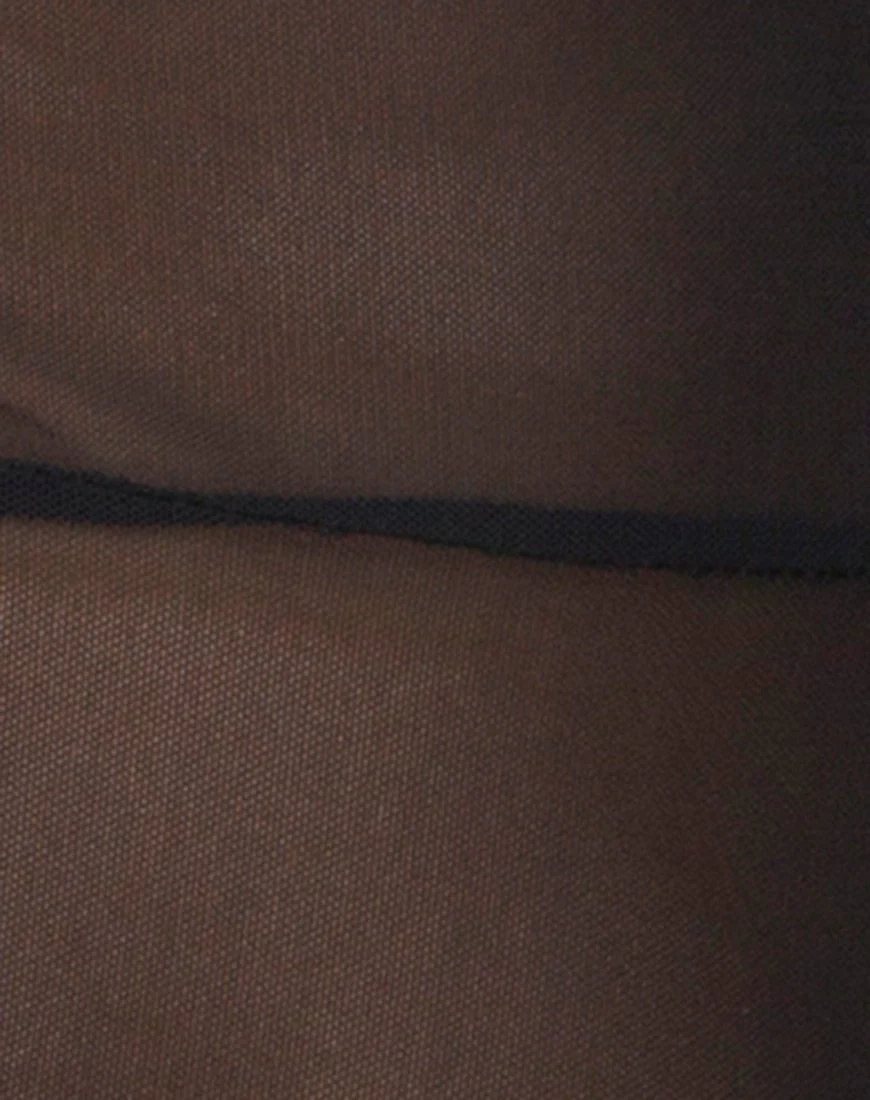 Acro Unitard in Mesh Black - Image 7