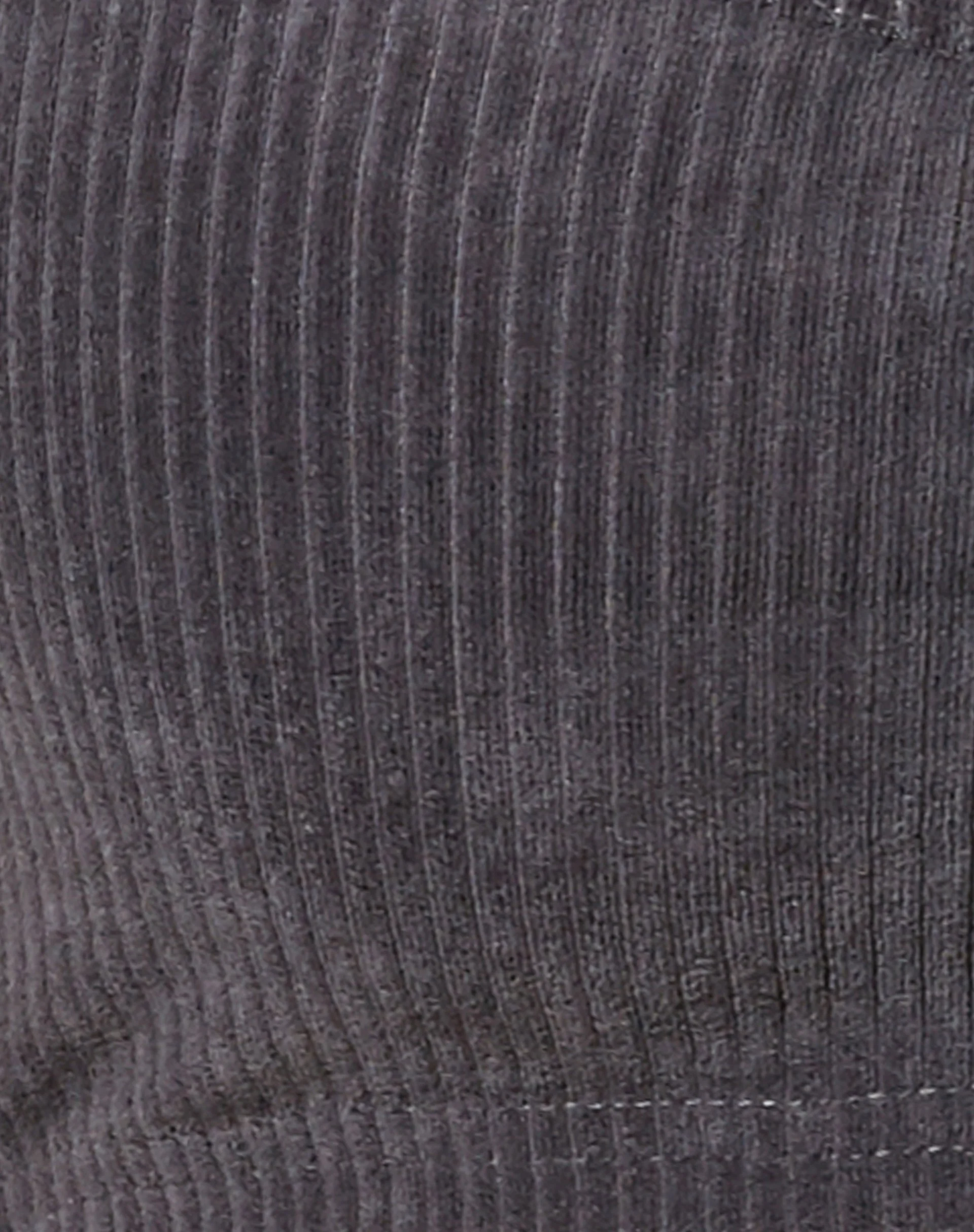 Adda Bralet in Velvet Rib Charcoal Grey - Image 5