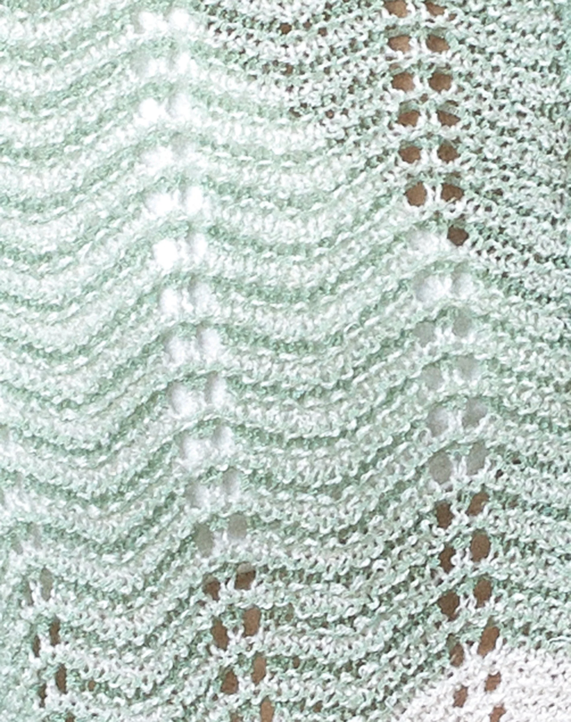 Aesha Cropped Cardigan in Sage Cream - Image 5