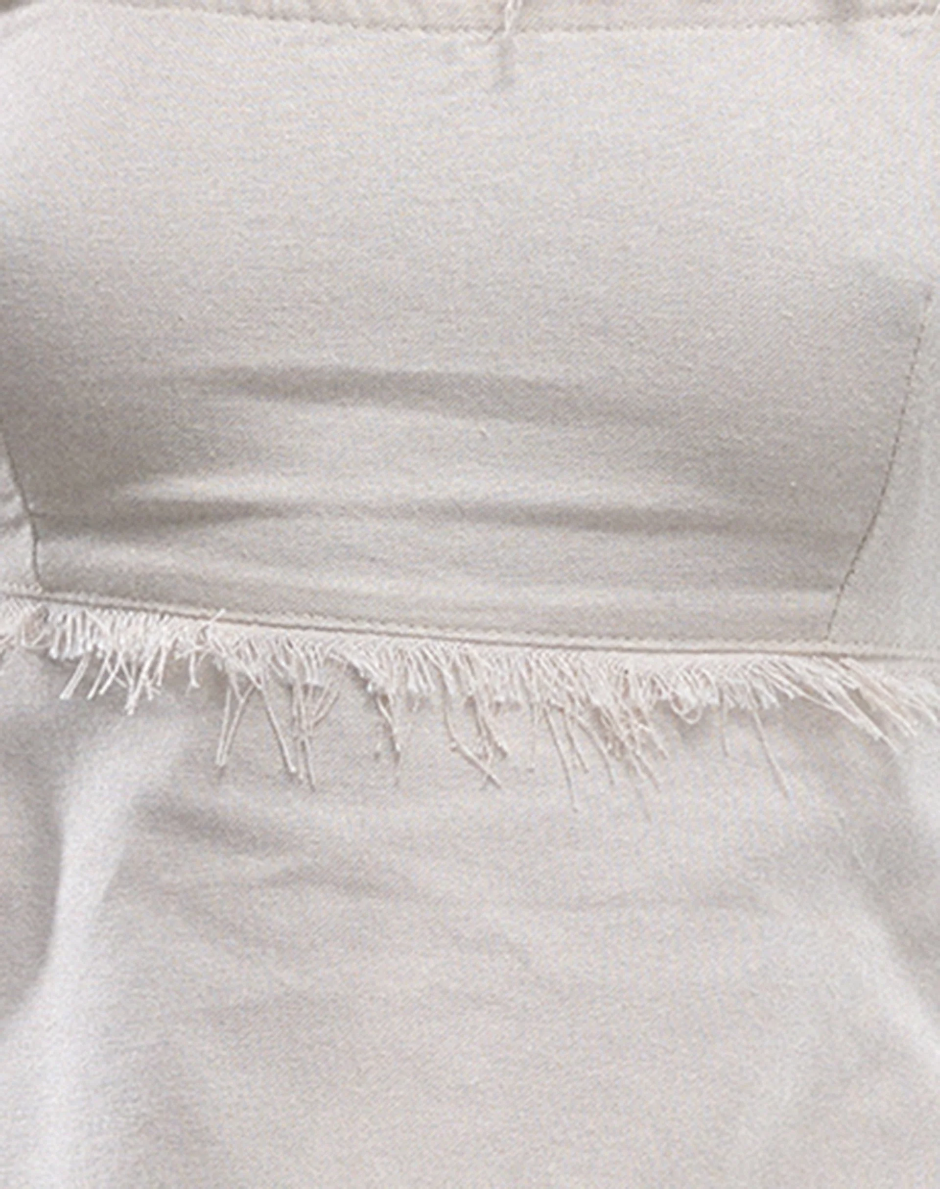 Aine Halterneck Top in Ecru Linen - Image 7