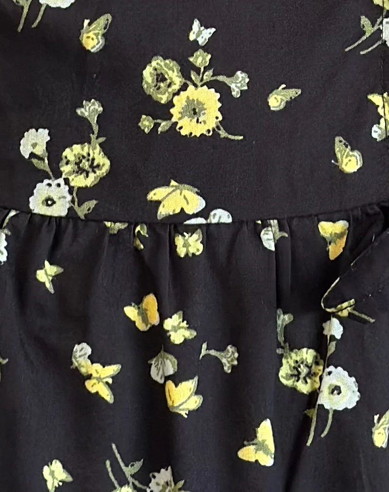 Ajasi Blouse in Lemon and Lime Black - Image 5