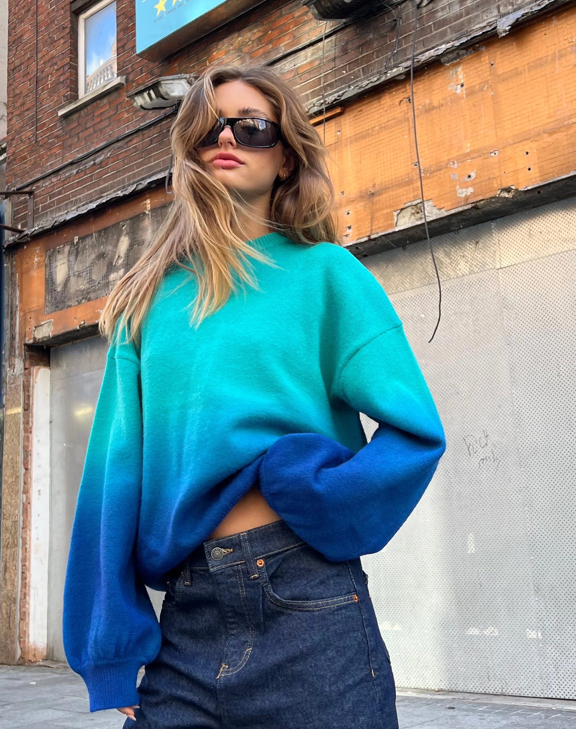 Akari Jumper in Gradient Blue - Image 2