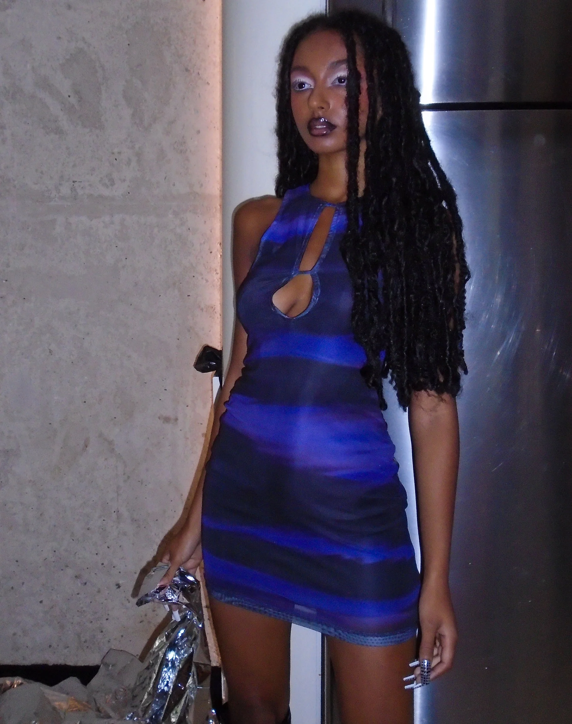 Alannah Bodycon Dress in Cosmic Melt - Image 3