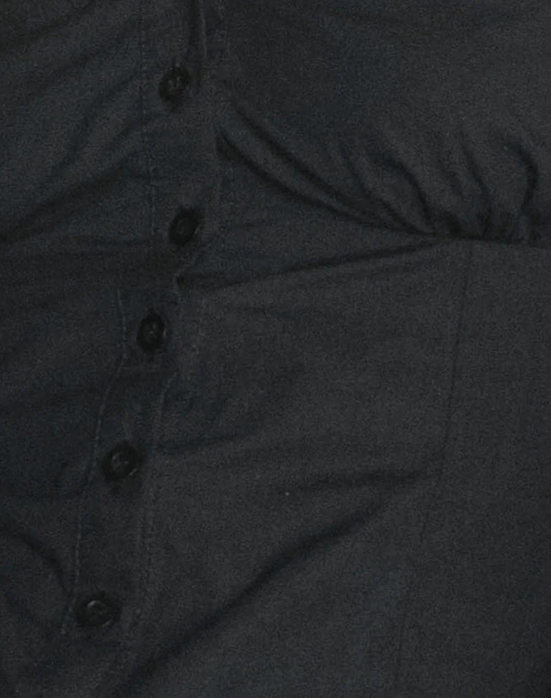 Alden Mini Dress in Tap Shoe Black - Image 7