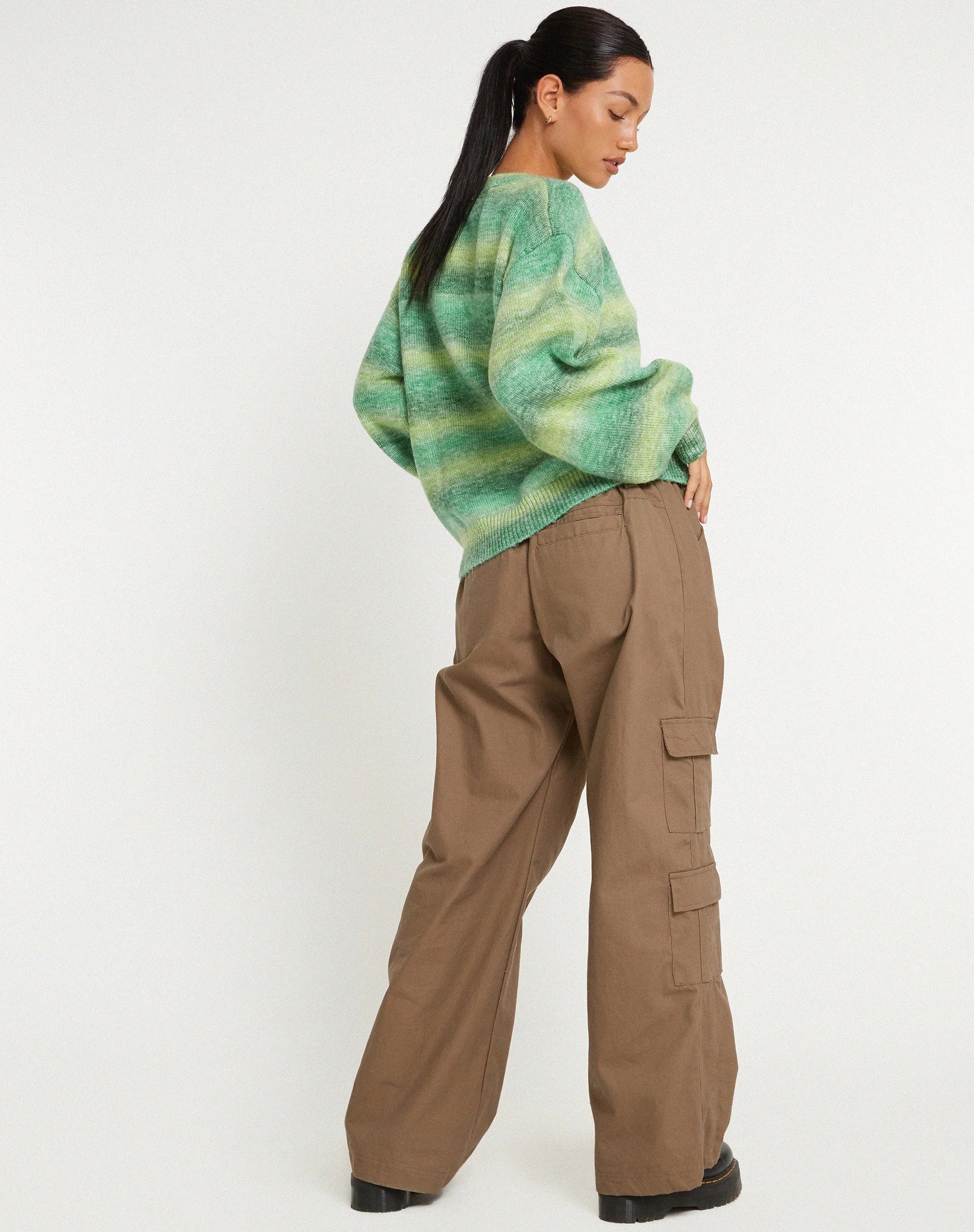 MOTEL X OLIVIA NEILL Oversized Ammaria Jumper in Green - Image 5