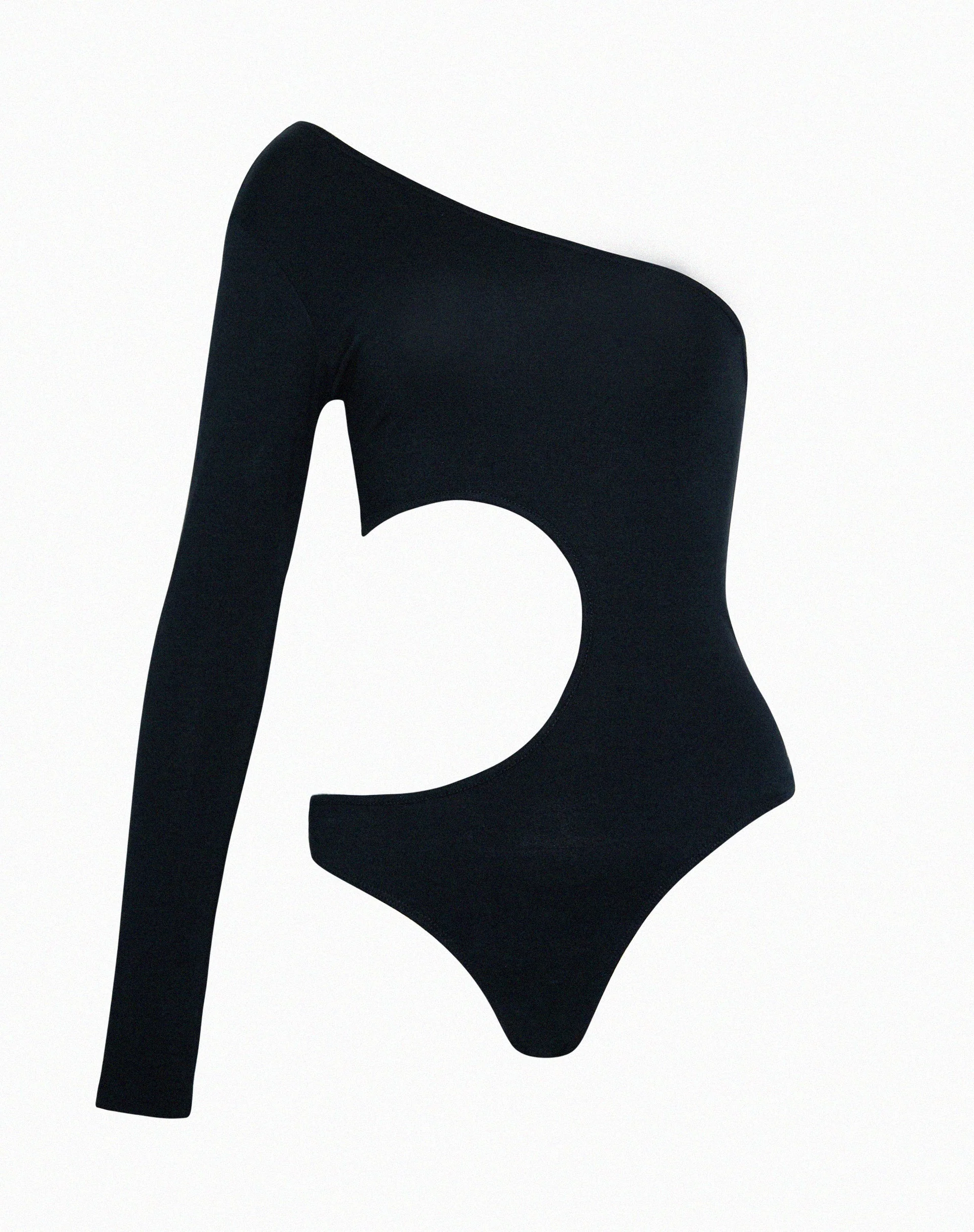 Ann Cut Out Bodysuit in Black - Image 5