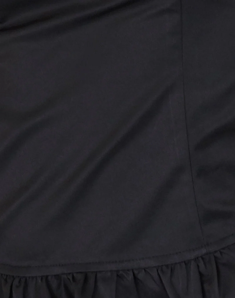 Anneli Frill Hem Top in Black - Image 6