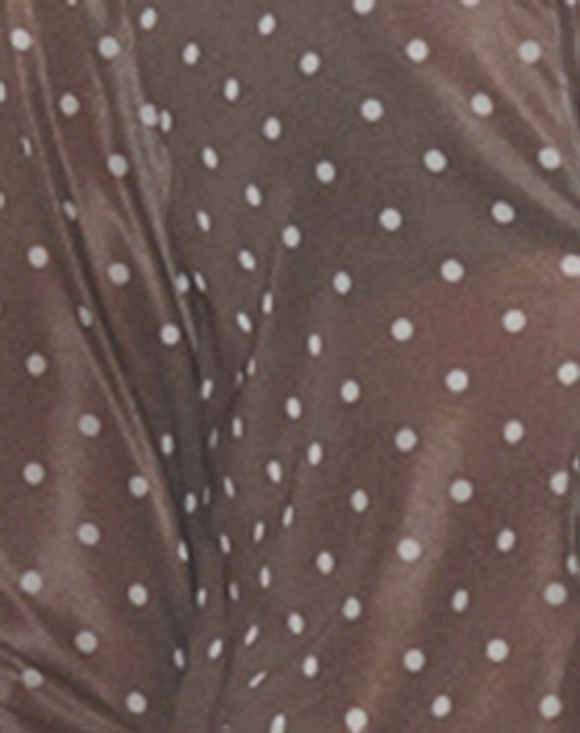 Araceli Tie Front Top in Basic Polka Brown - Image 6