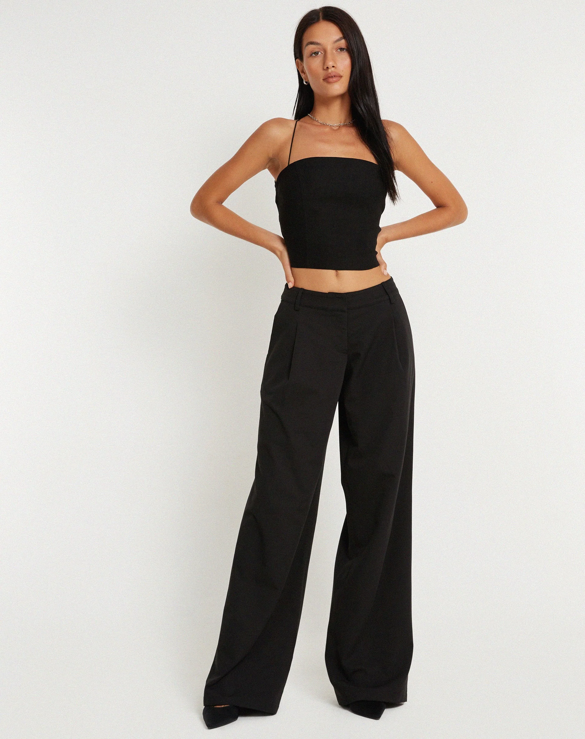 Ariana Crop Top in Black - Image 4