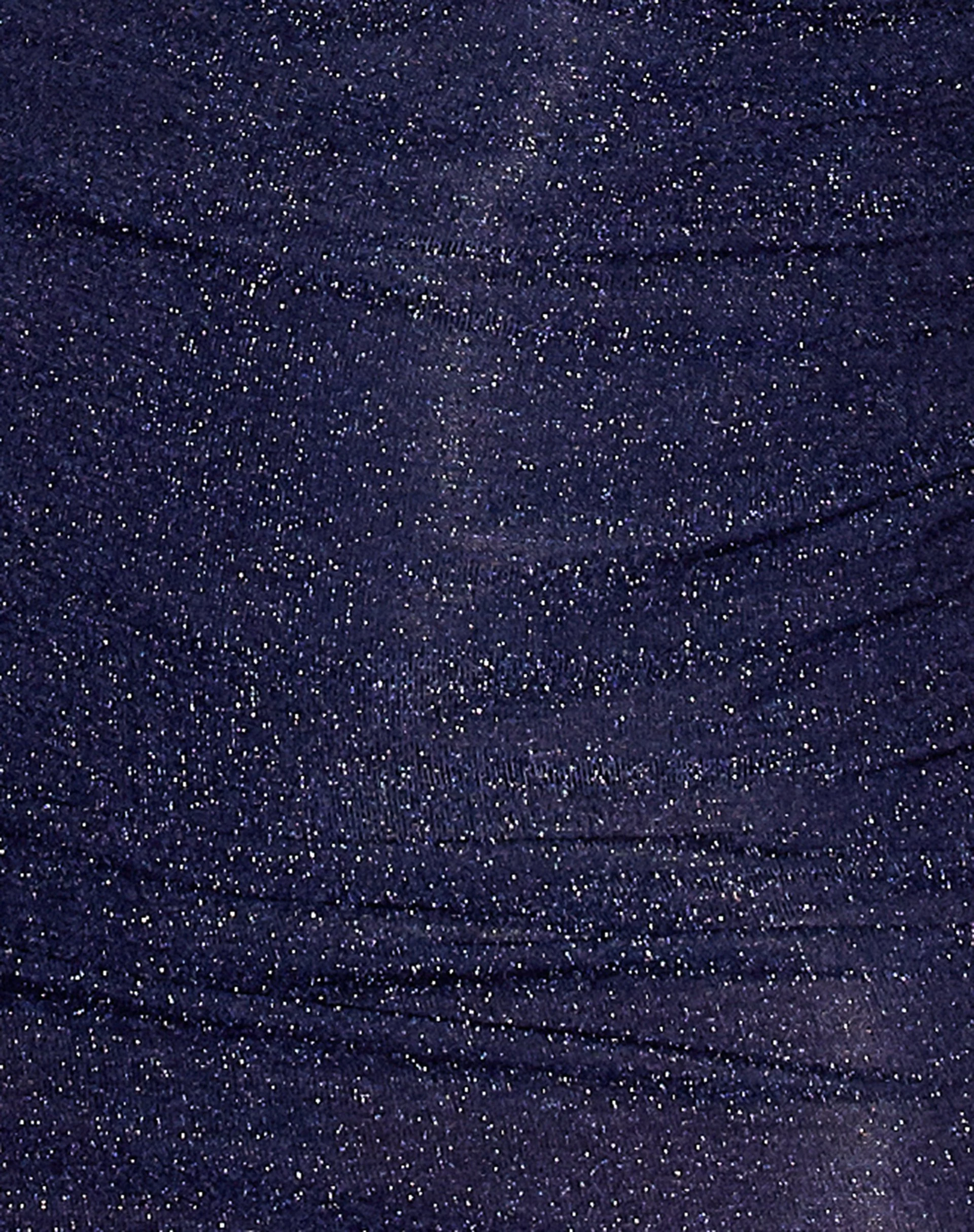 Arji Mini Skirt in Glitter Lurex Navy Blue - Image 5