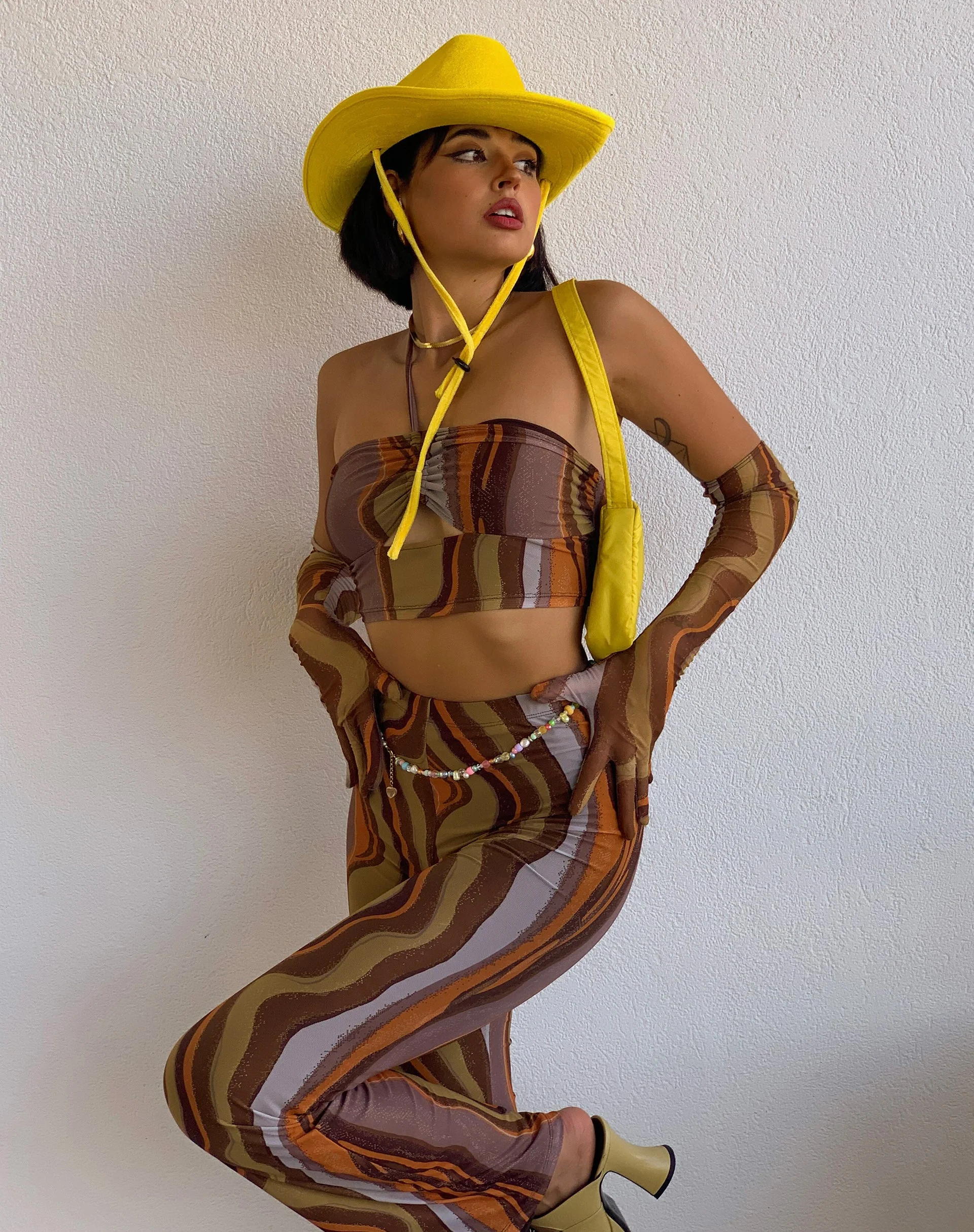 Armelle Crop Top in Earthy Gradient - Image 3