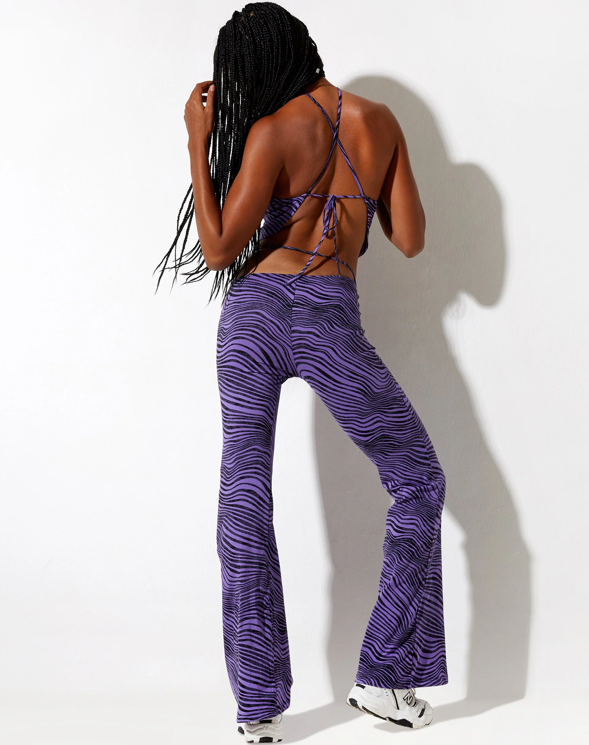 Asmi Crop Top in Desert Terrain Purple - Image 5