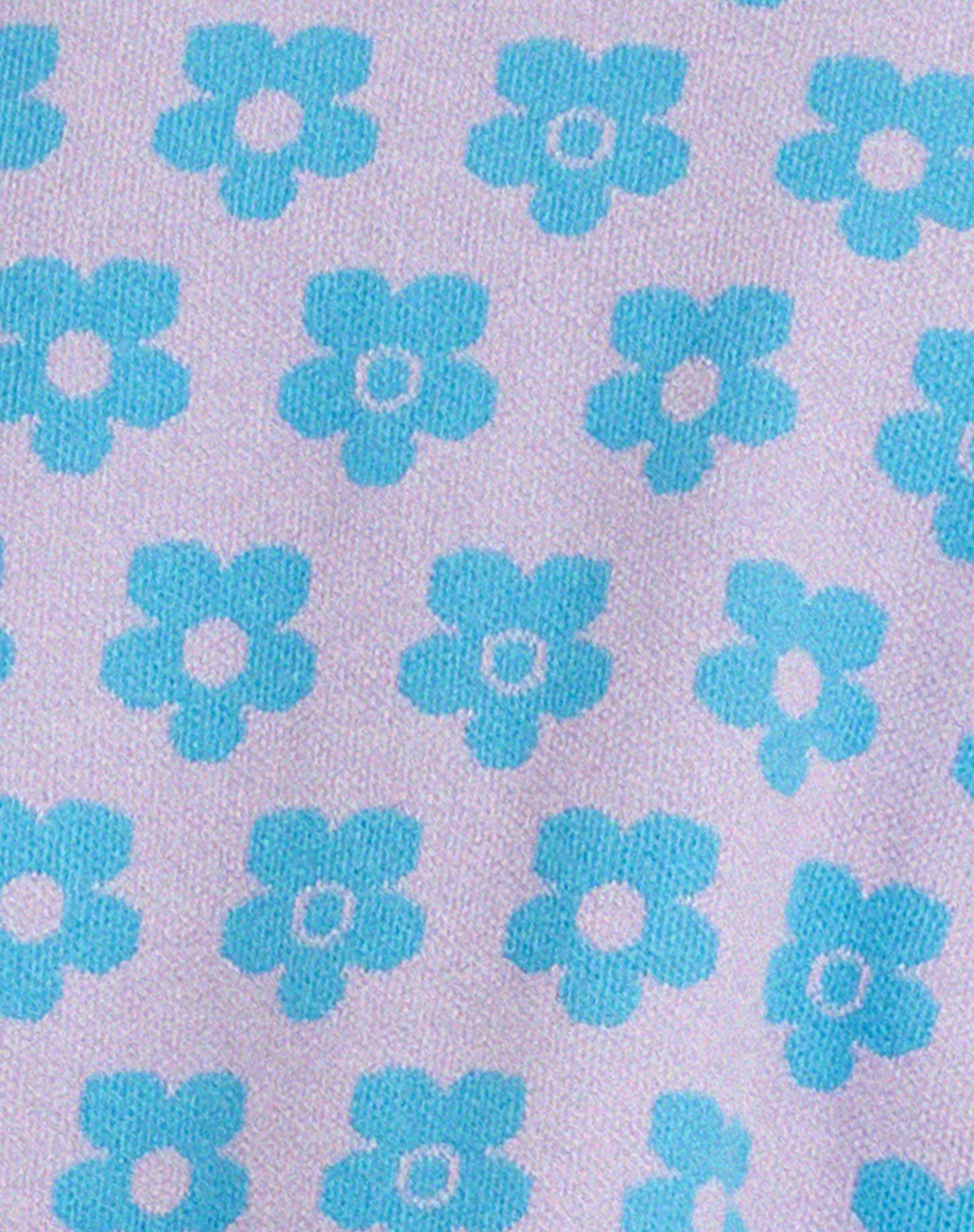 Attina Cardi in Cute Floral Daisy Lilac and Blue - Image 5