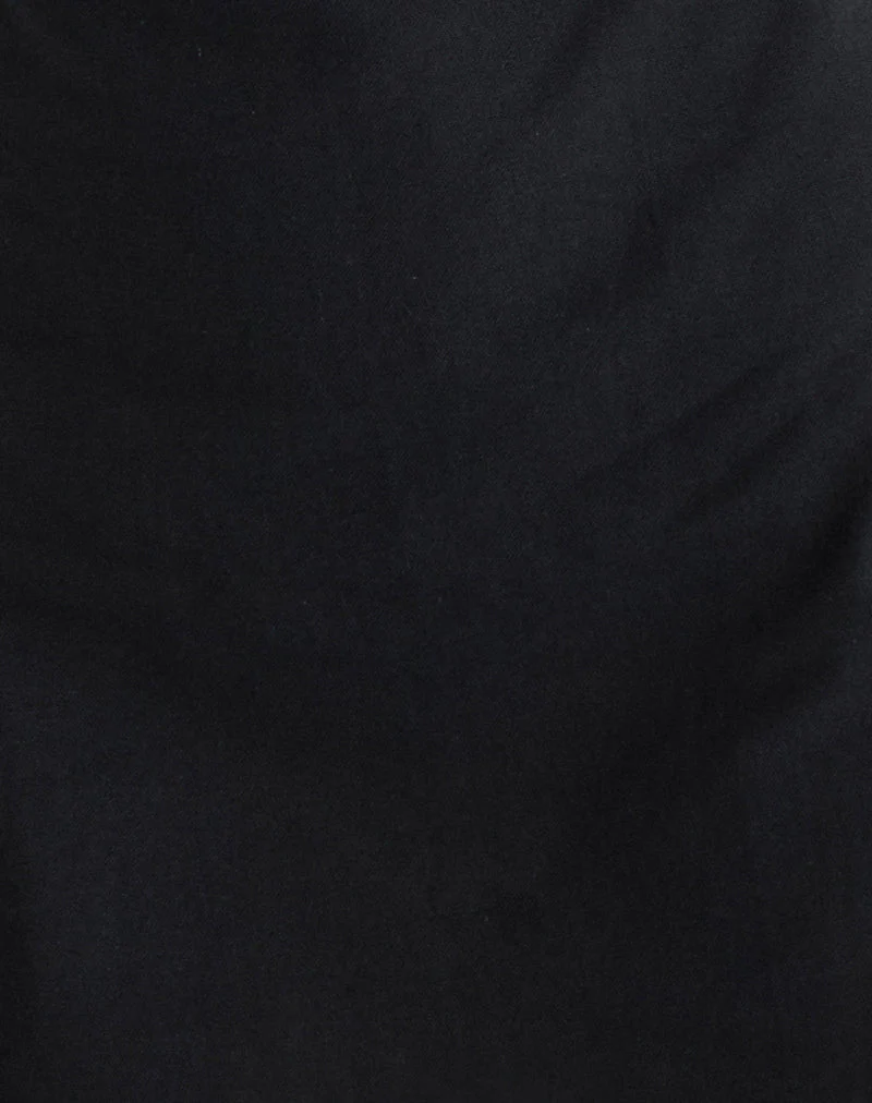 Ayana Backless Mini Dress in Black - Image 6