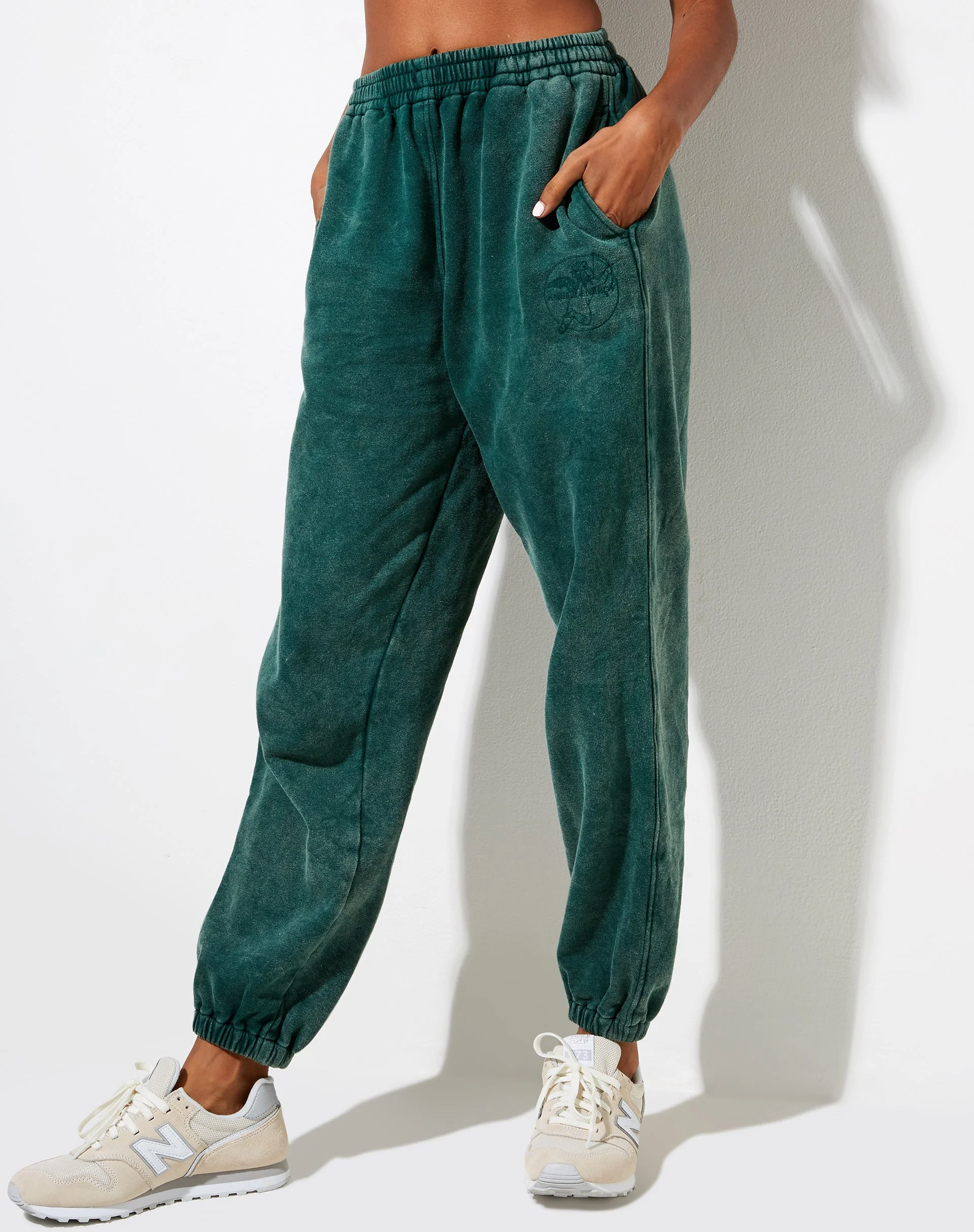 Basta Jogger in Washed Green 'Angel Energy' Cherub Embro
