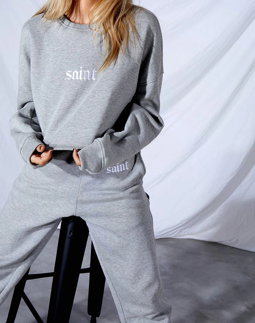 Basta Jogger in Grey Marl 'Saint' Embro - Image 2
