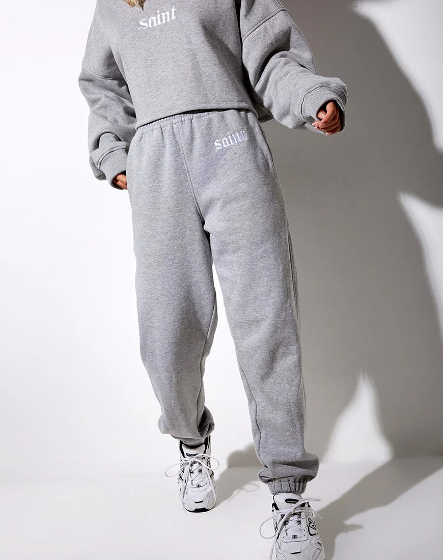 Basta Jogger in Grey Marl 'Saint' Embro - Image 4