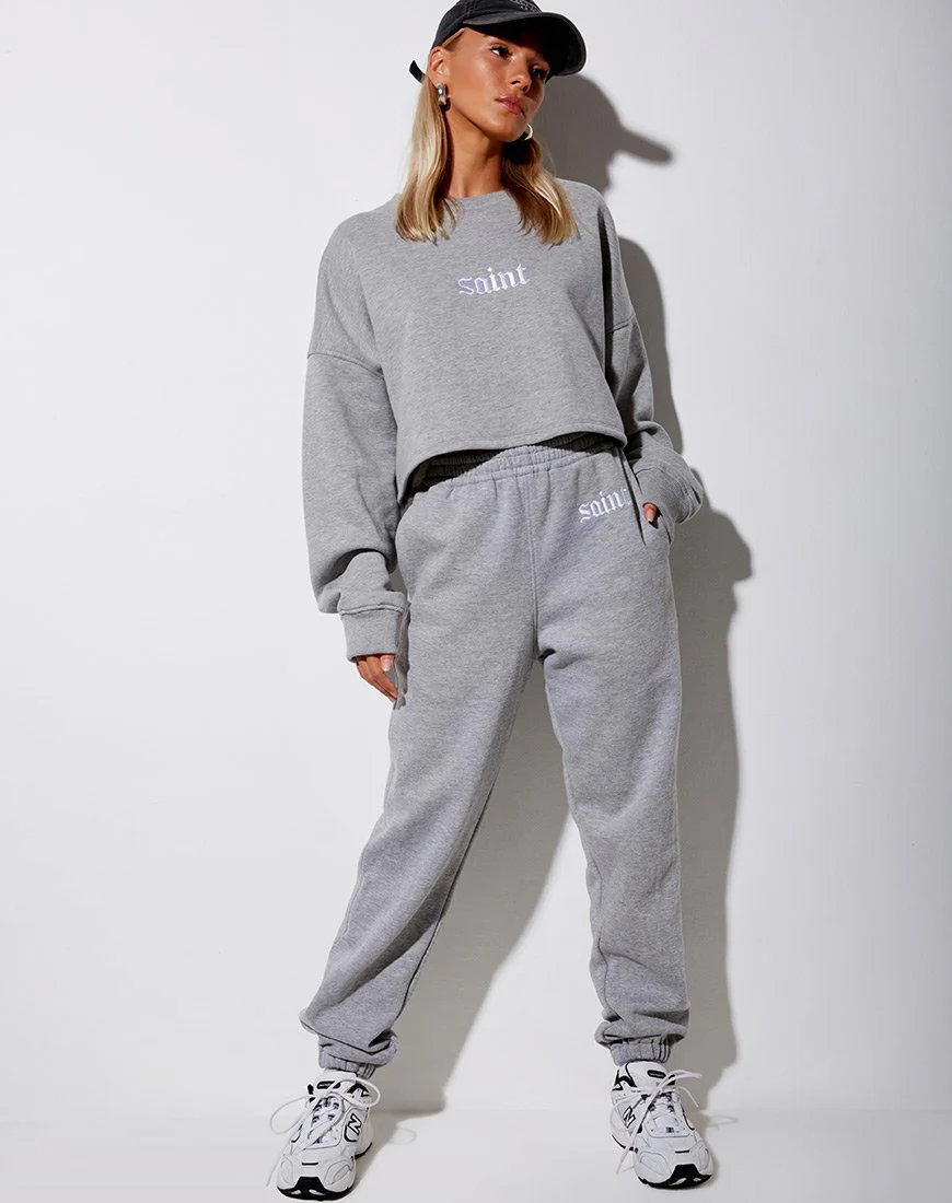 Basta Jogger in Grey Marl 'Saint' Embro - Image 6