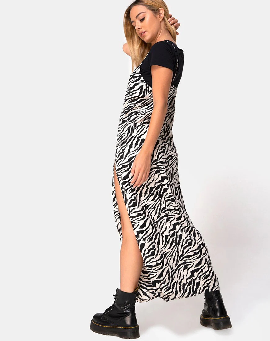 Batis Maxi Dress in 90's Zebra - Image 5