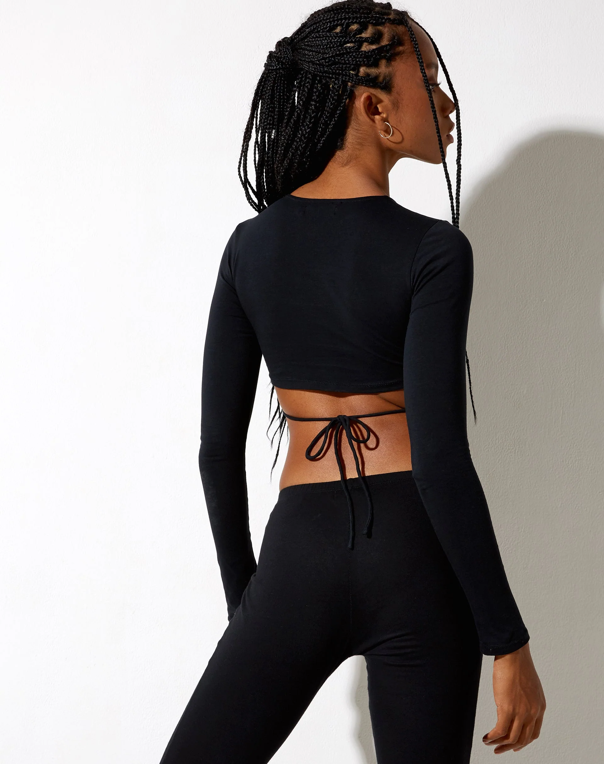 Baye Crop Top in Black Out Of This World - Image 2