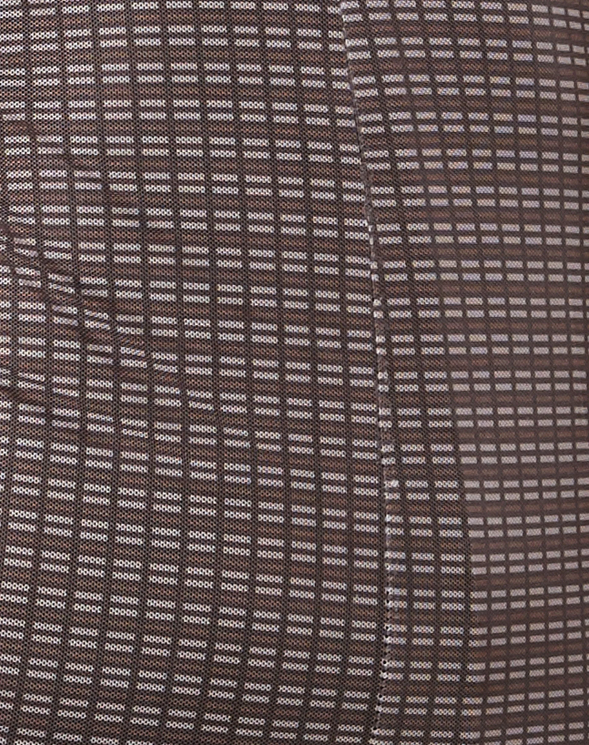 Bebe Mini Dress with Lining in Mini Check Chocolate - Image 5
