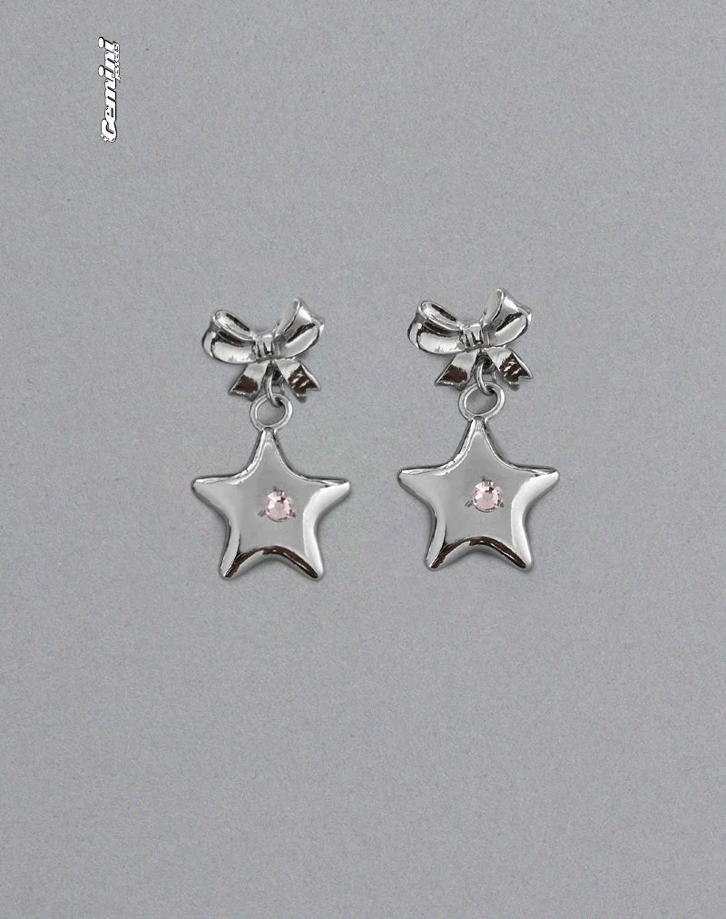 Bellatrix Earrings Pink Star - Image 4
