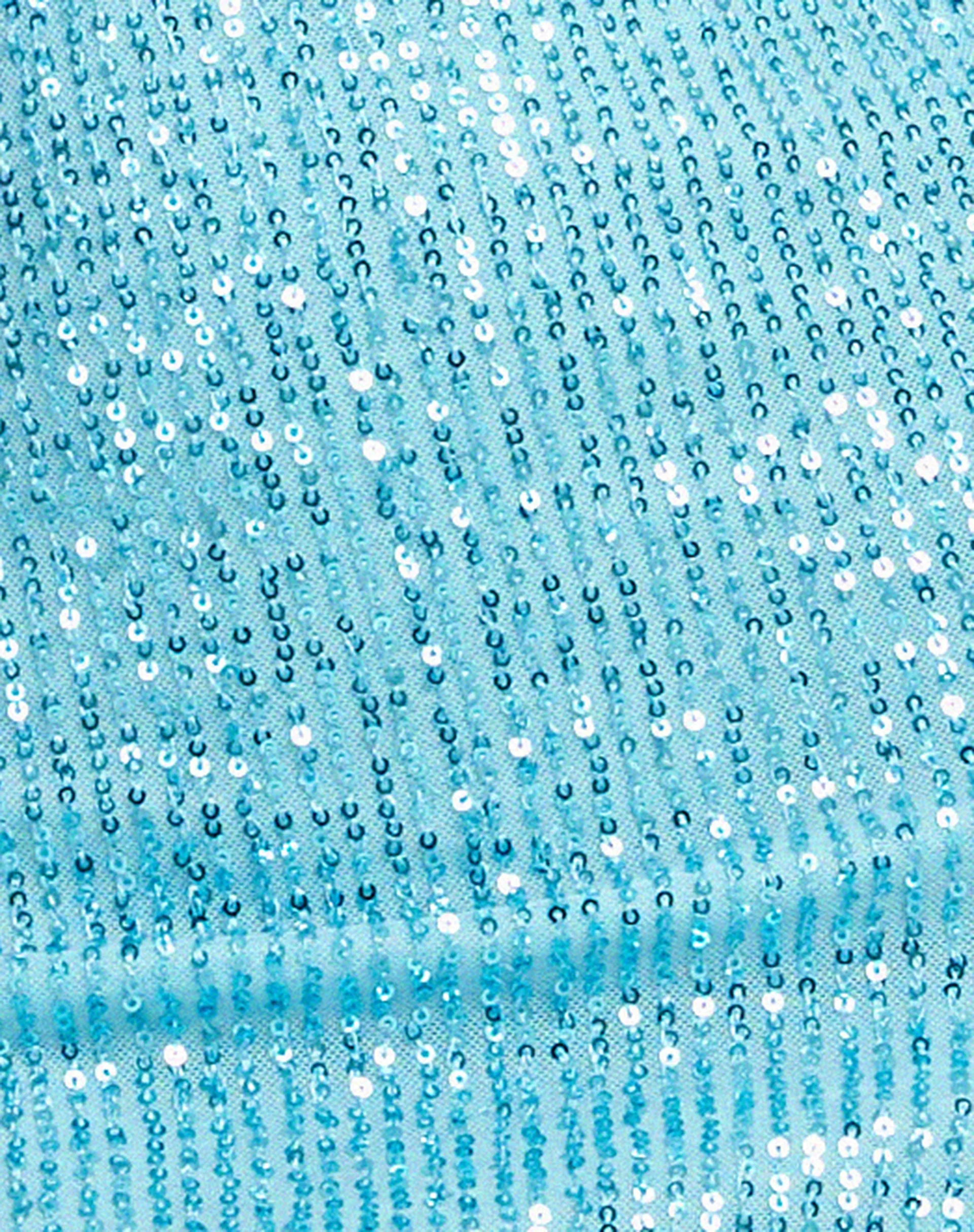 Bernoki Mini Dress in Drape Sequin Blue - Image 5