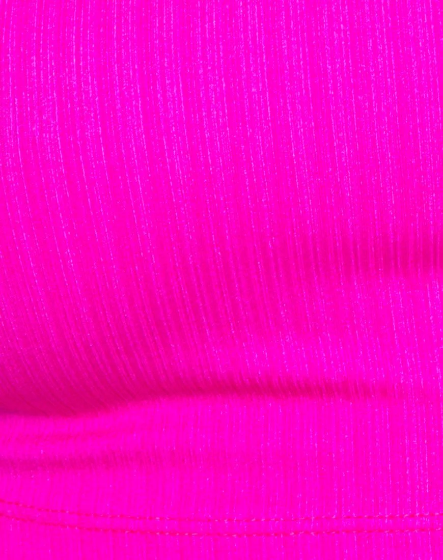 Berries Top in Nylon Spandex Magenta - Image 5
