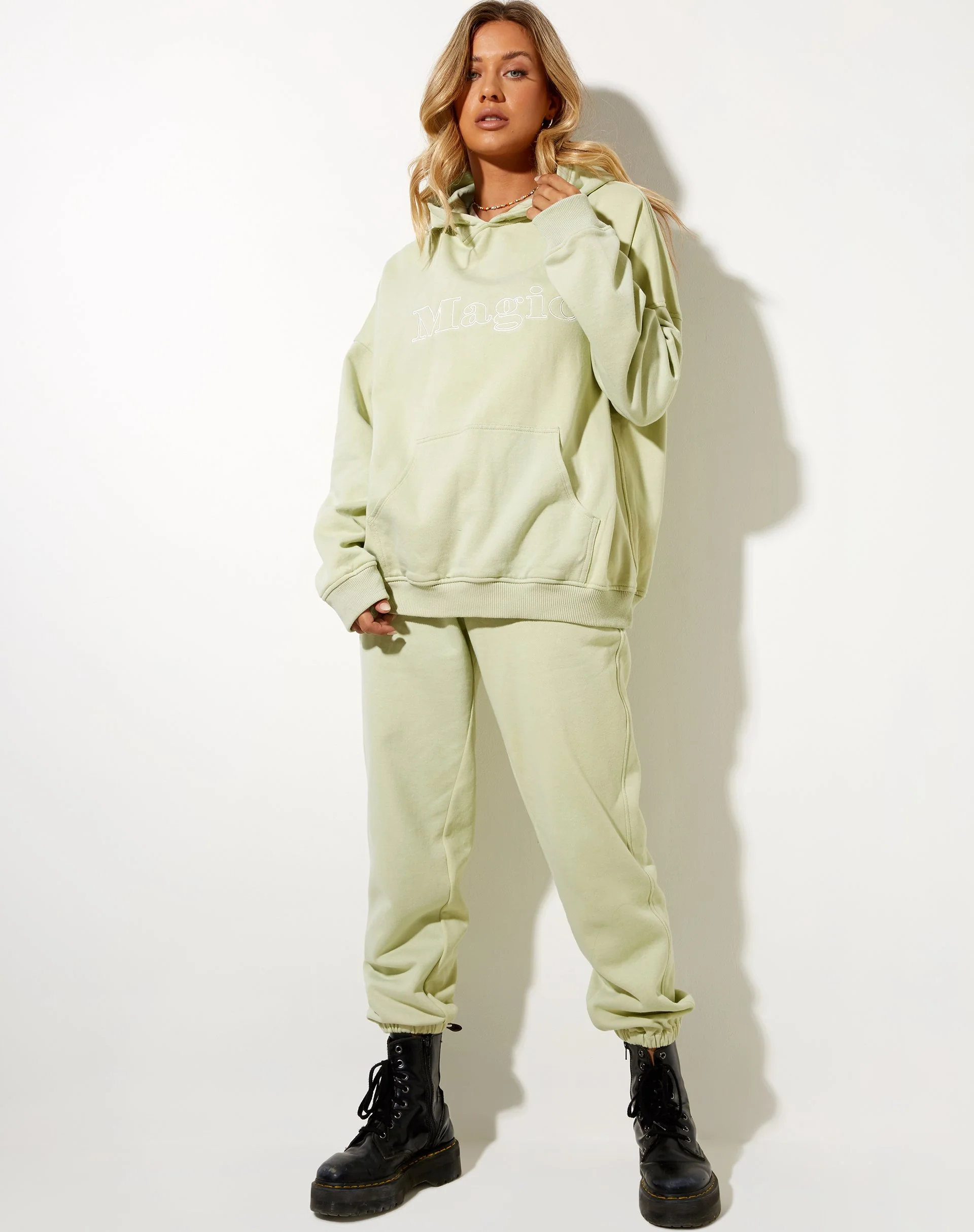 Besties Jogger in Green Graffiti Magic Embro - Image 6