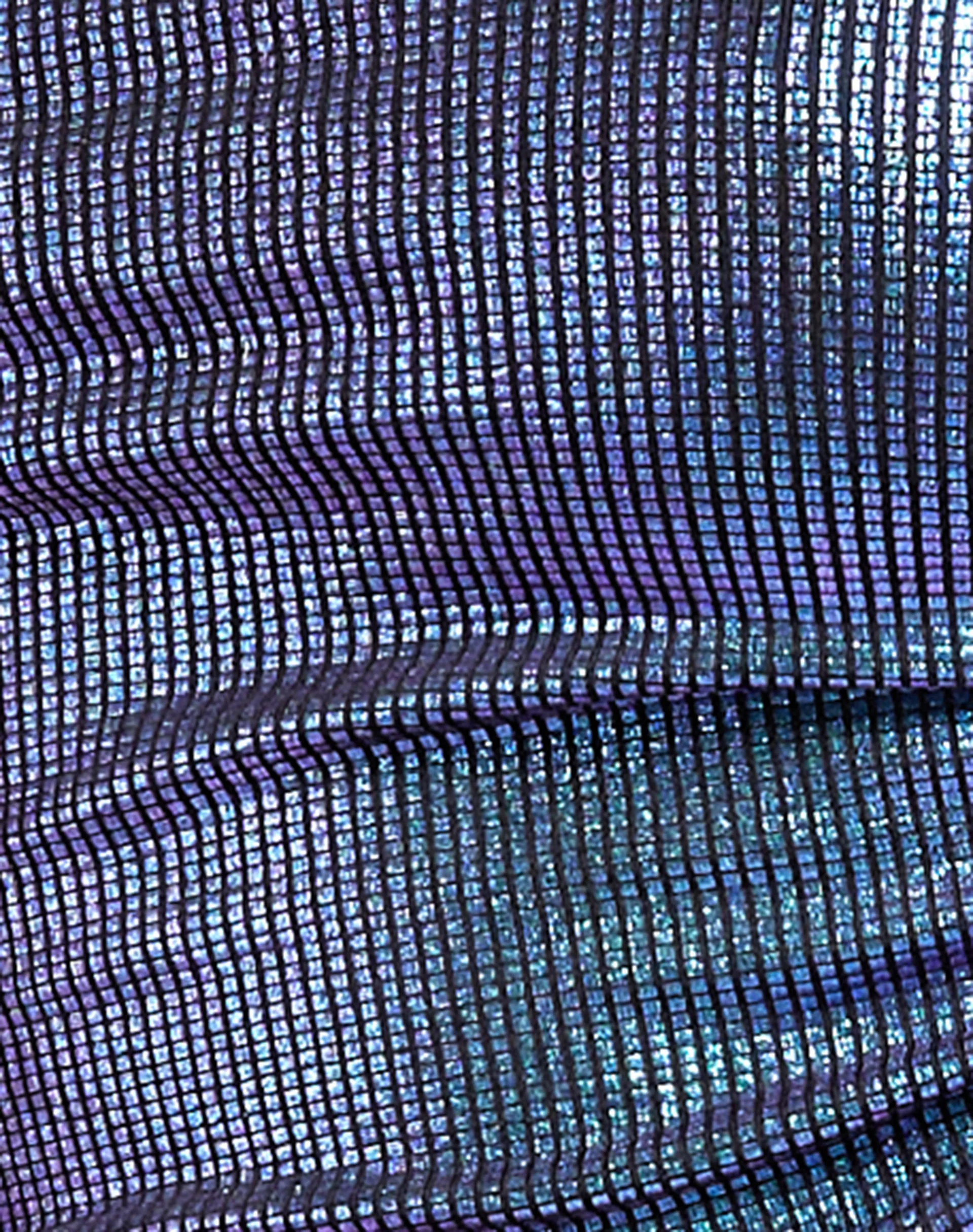 Bexley Mini Dress in Holographic Purple - Image 8