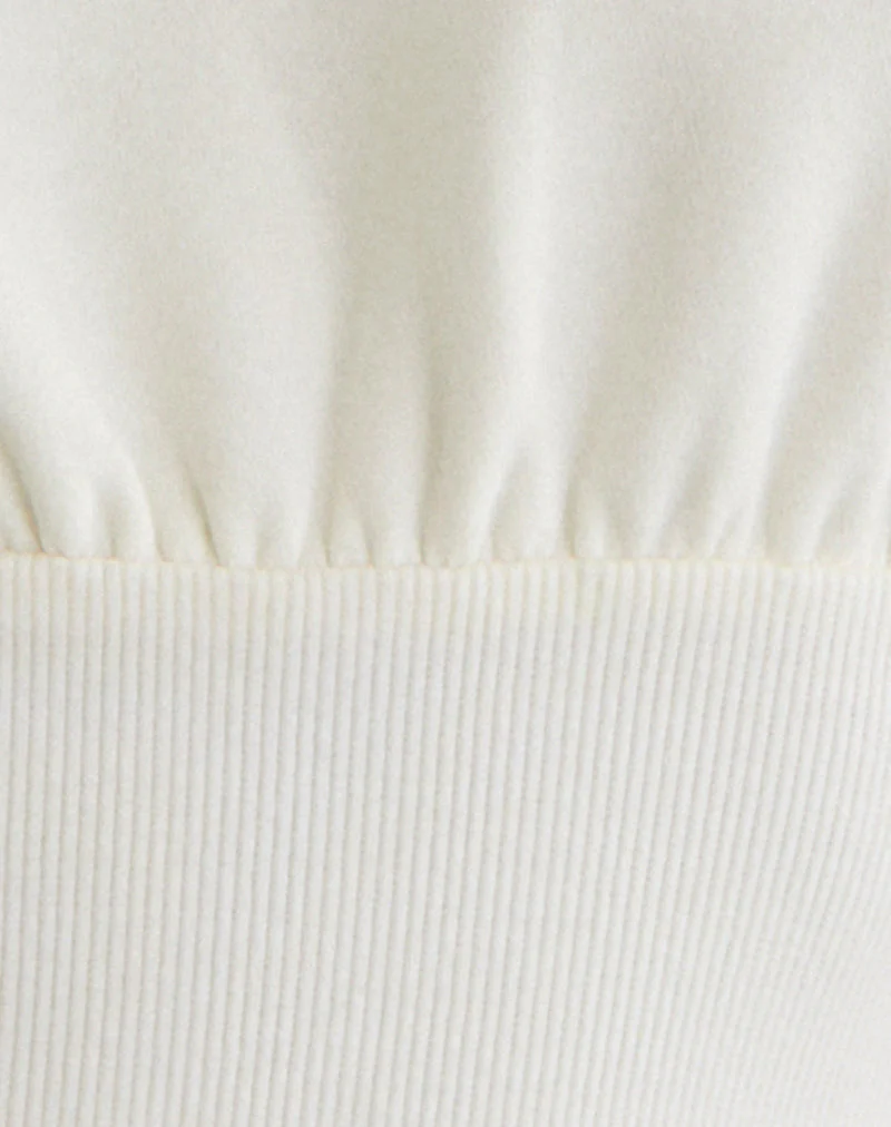 Bigail V Neck Jumper in Winter White - Image 6