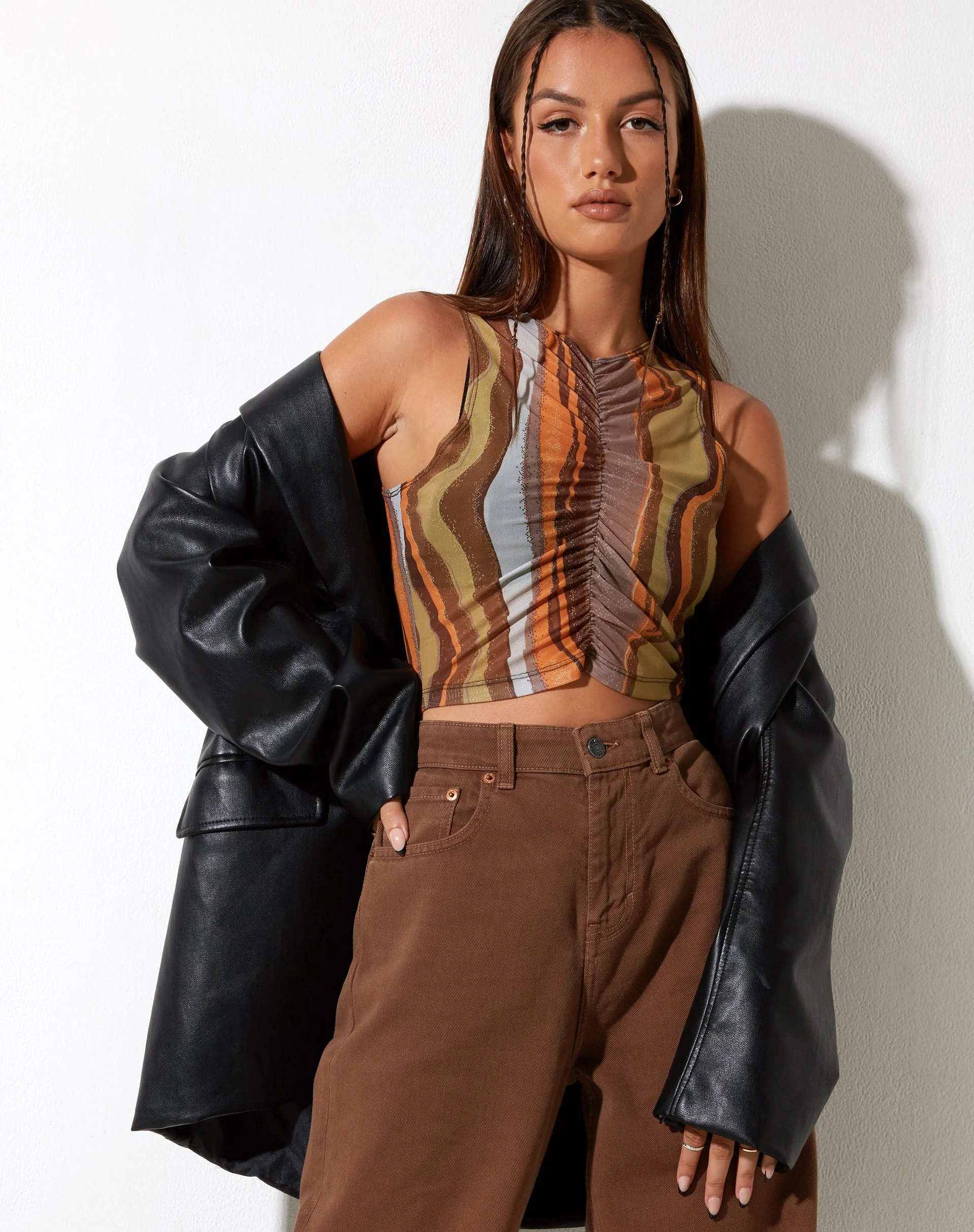 Birka Vest Top in Earthy Gradient - Image 2