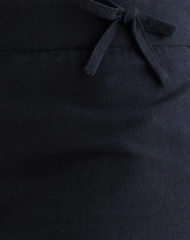 Blazy Tie Shorts in Black - Image 6