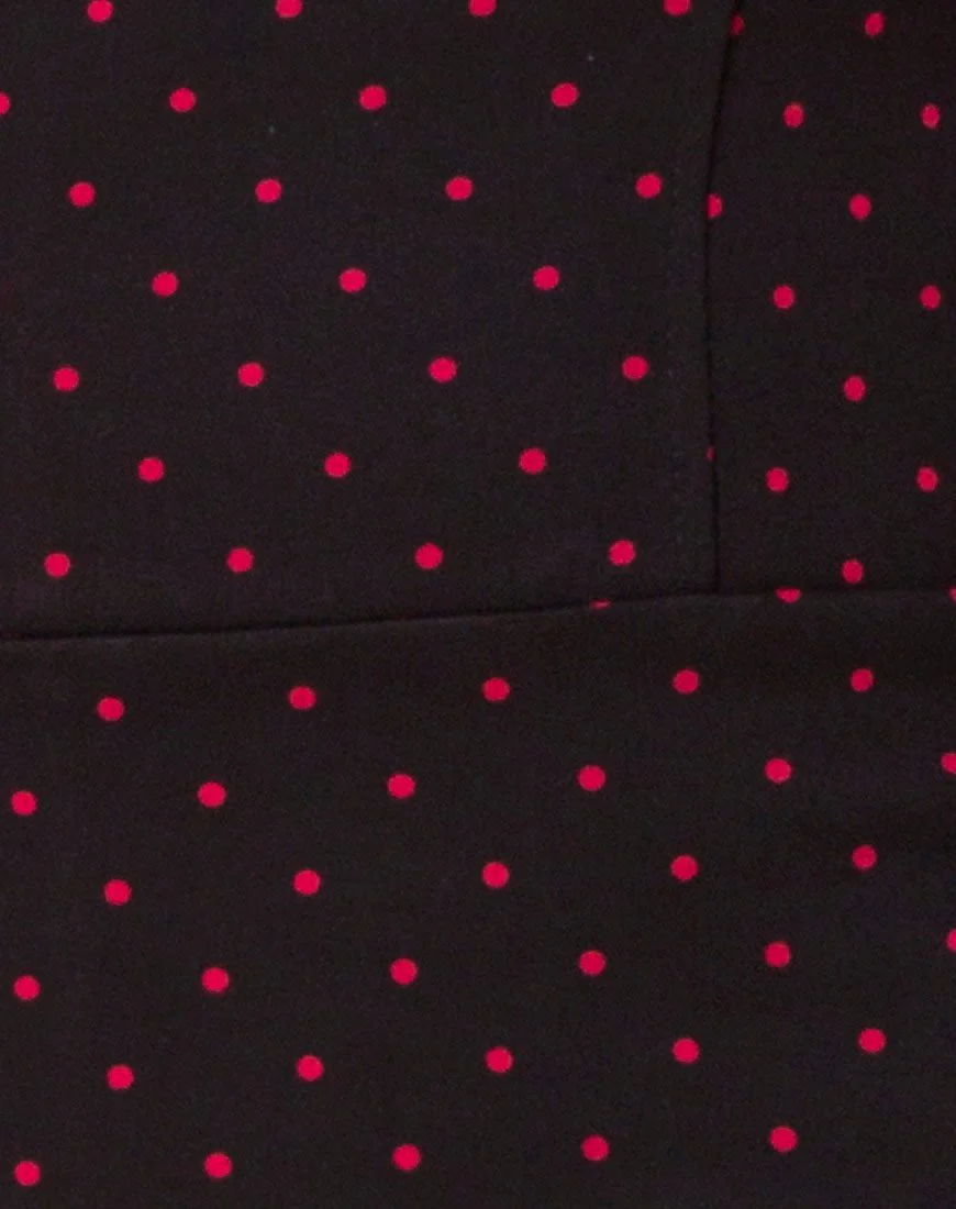 Boco Dress in Cuban Dot Red - Image 5