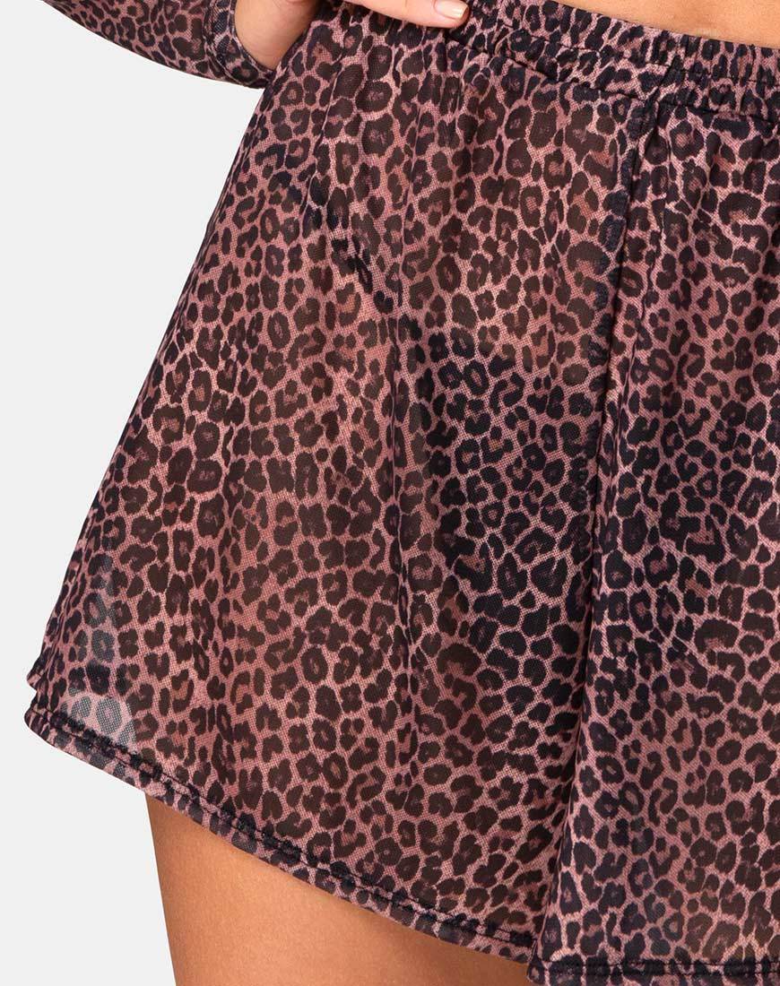 Boris Short in Rar Leopard Mesh - Image 4
