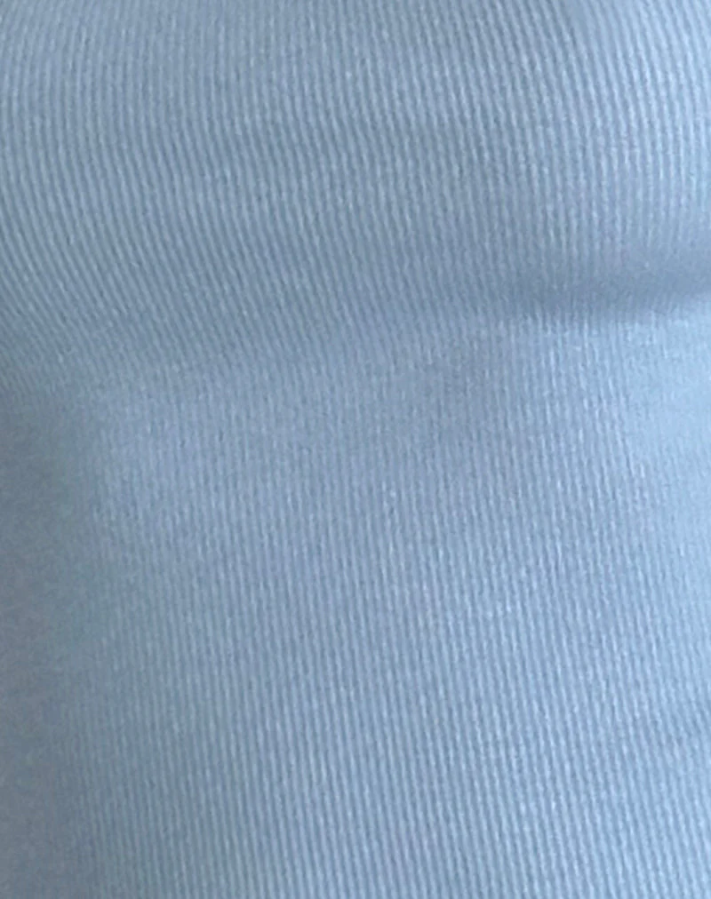 Bovillo Cap Sleeve Top in Nantucket Blue - Image 5