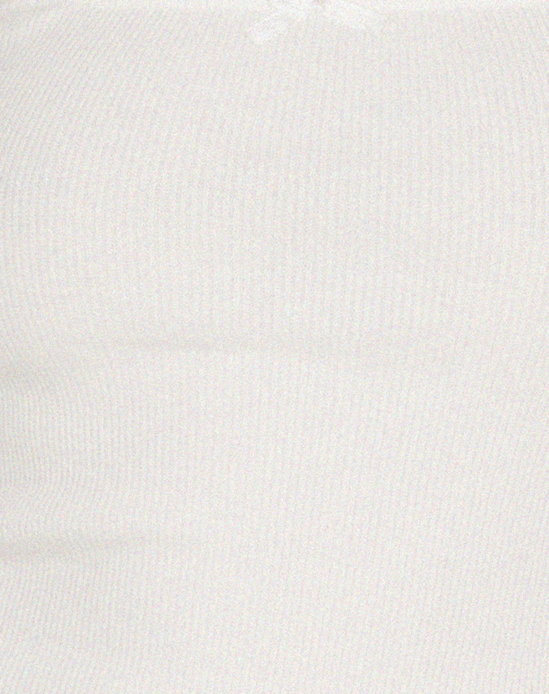 Bovita Long Sleeve Top in Rib White - Image 5