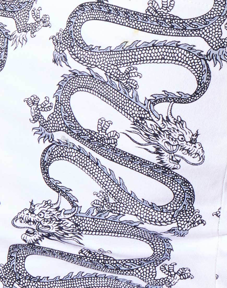 Bucket Hat in Dragon Rope White Placement - Image 4