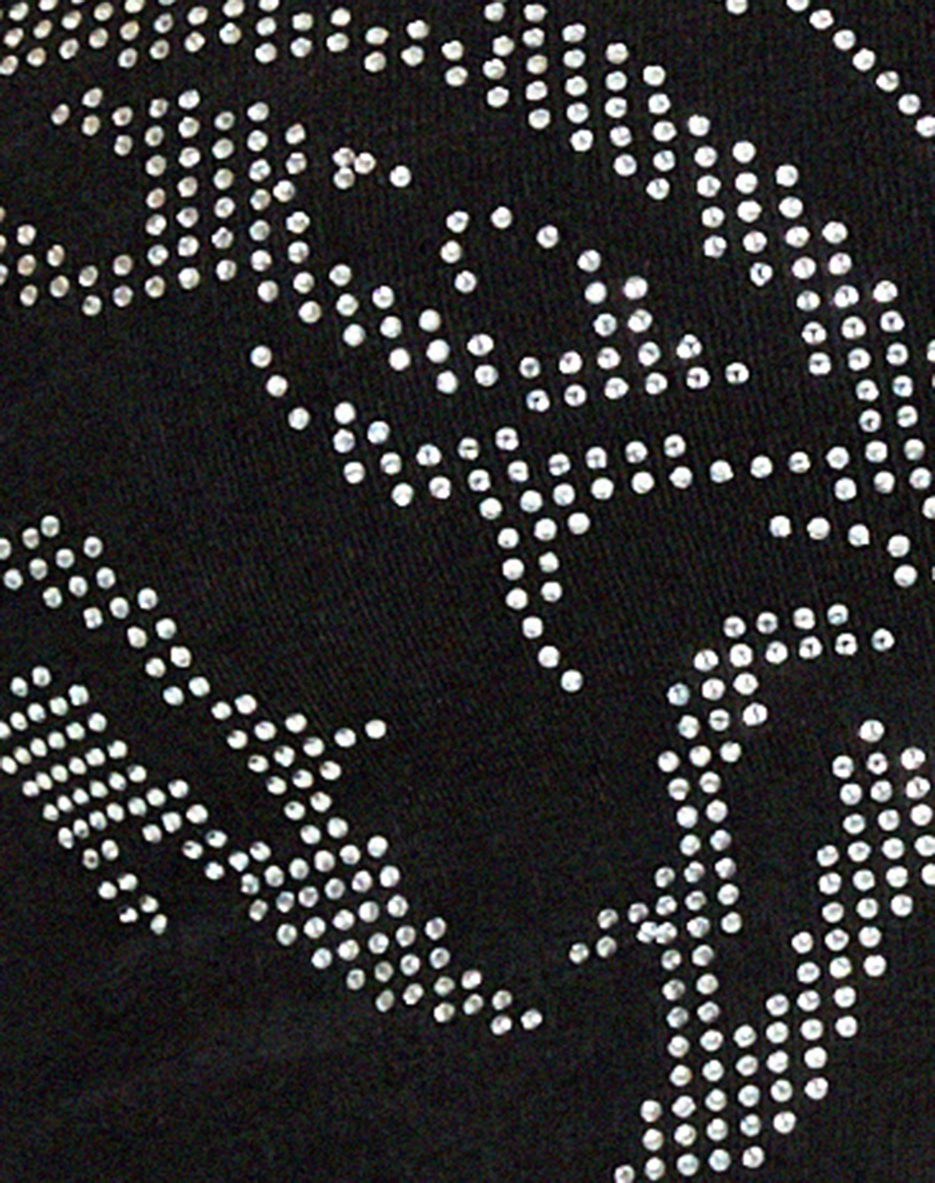 Buhal Crop Top in Black Butterfly Diamante - Image 7