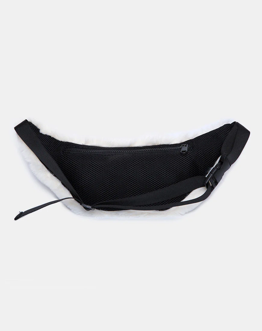 Bumbag in Fur White - Image 5