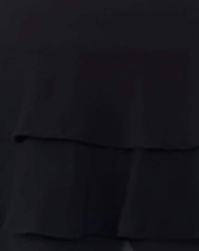 Camigo Ruffle Mini Skirt in Black - Image 6