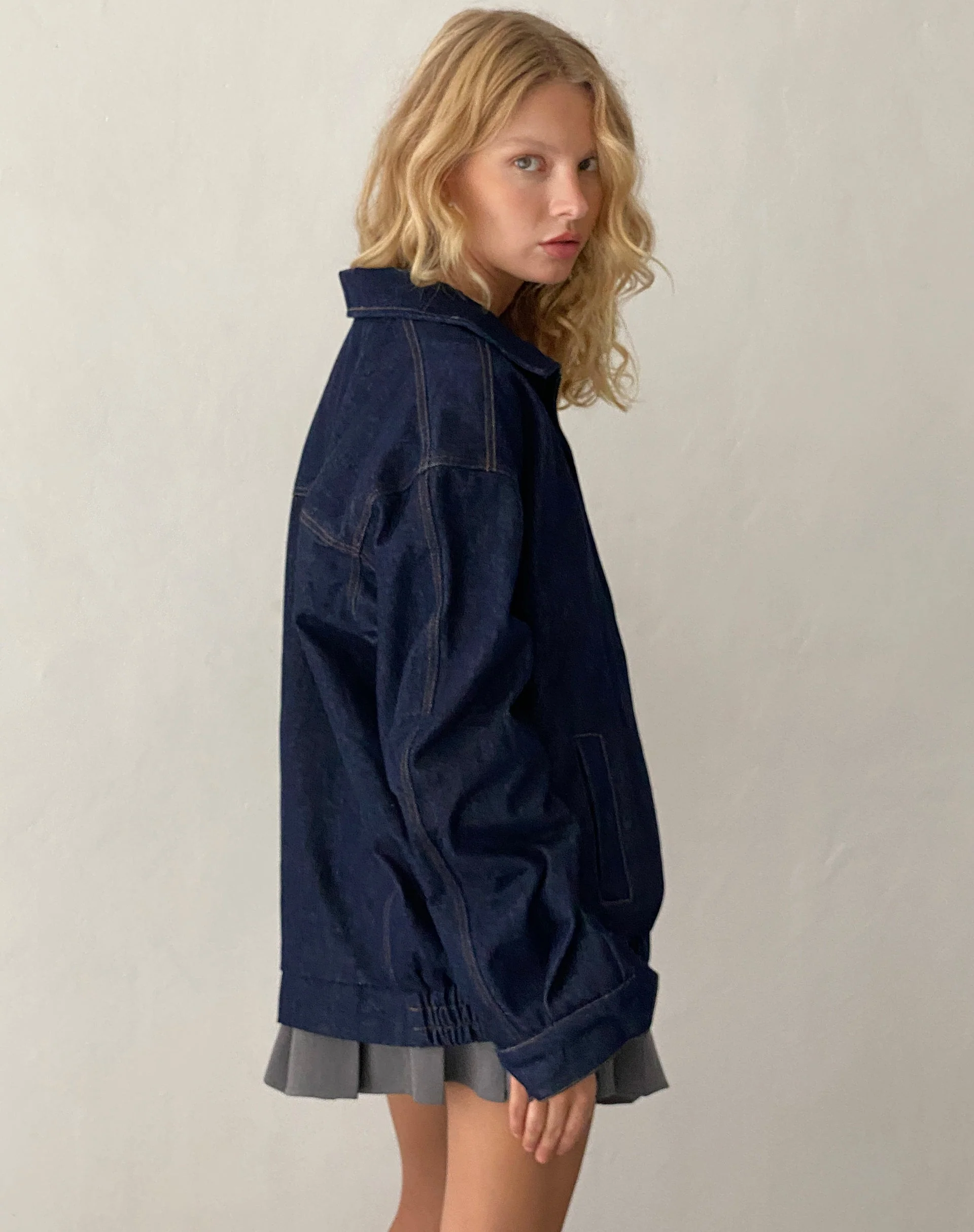 Cavita Jacket in Indigo Denim - Image 2