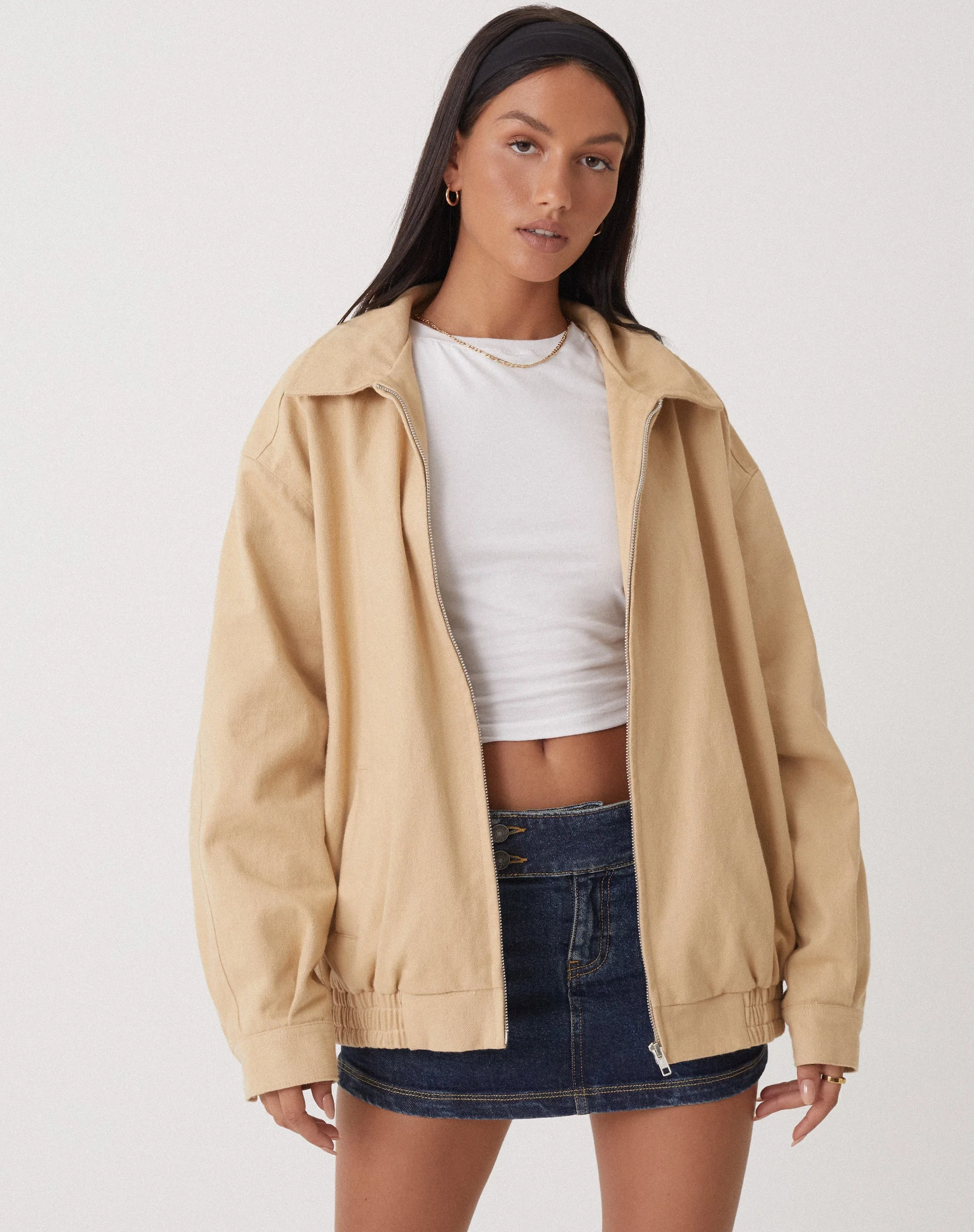 MOTEL X OLIVIA NEILL Cavita Jacket in Tan - Image 3